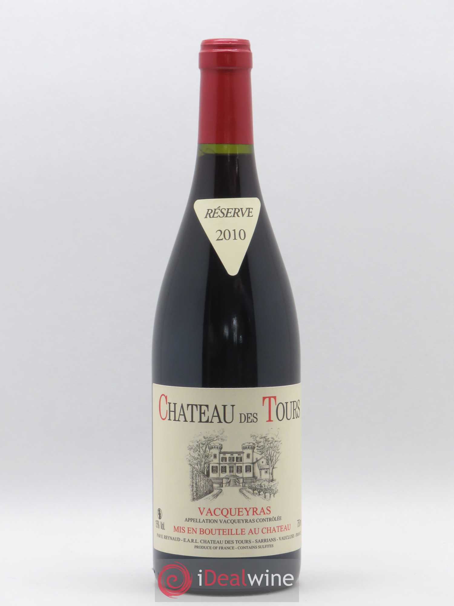 Vacqueyras Château des Tours Emmanuel Reynaud 2010 - Lot de 1 bouteille - 0
