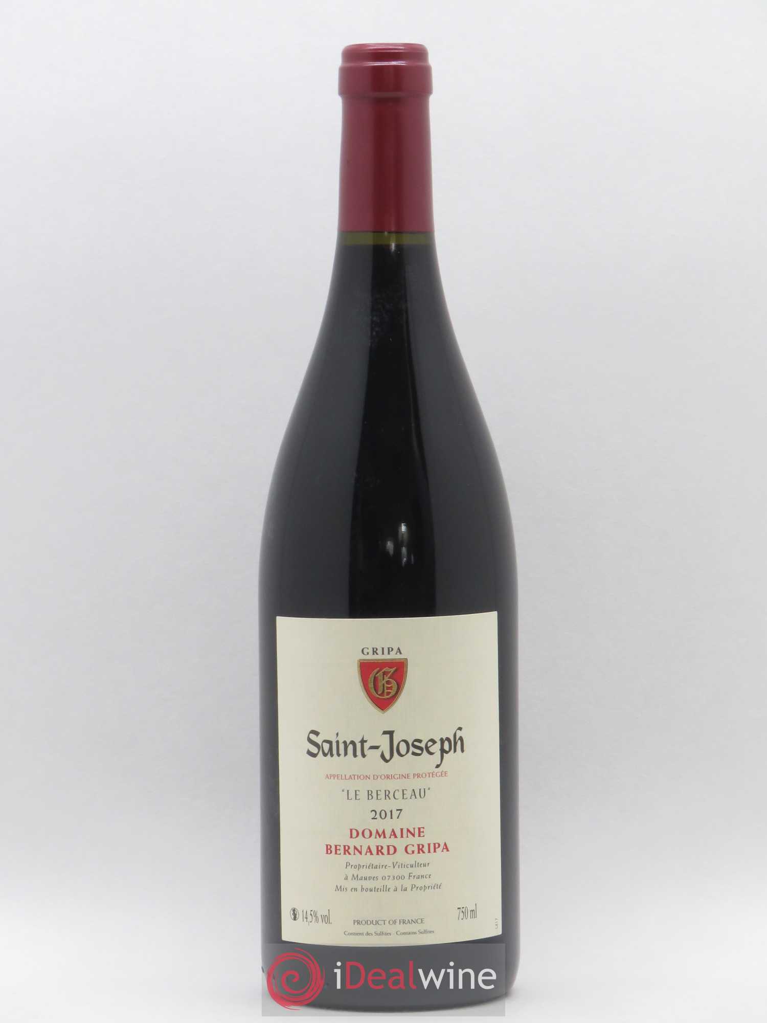 Saint-Joseph Le Berceau Bernard Gripa (Domaine) 2017 - Lot de 1 bouteille - 0