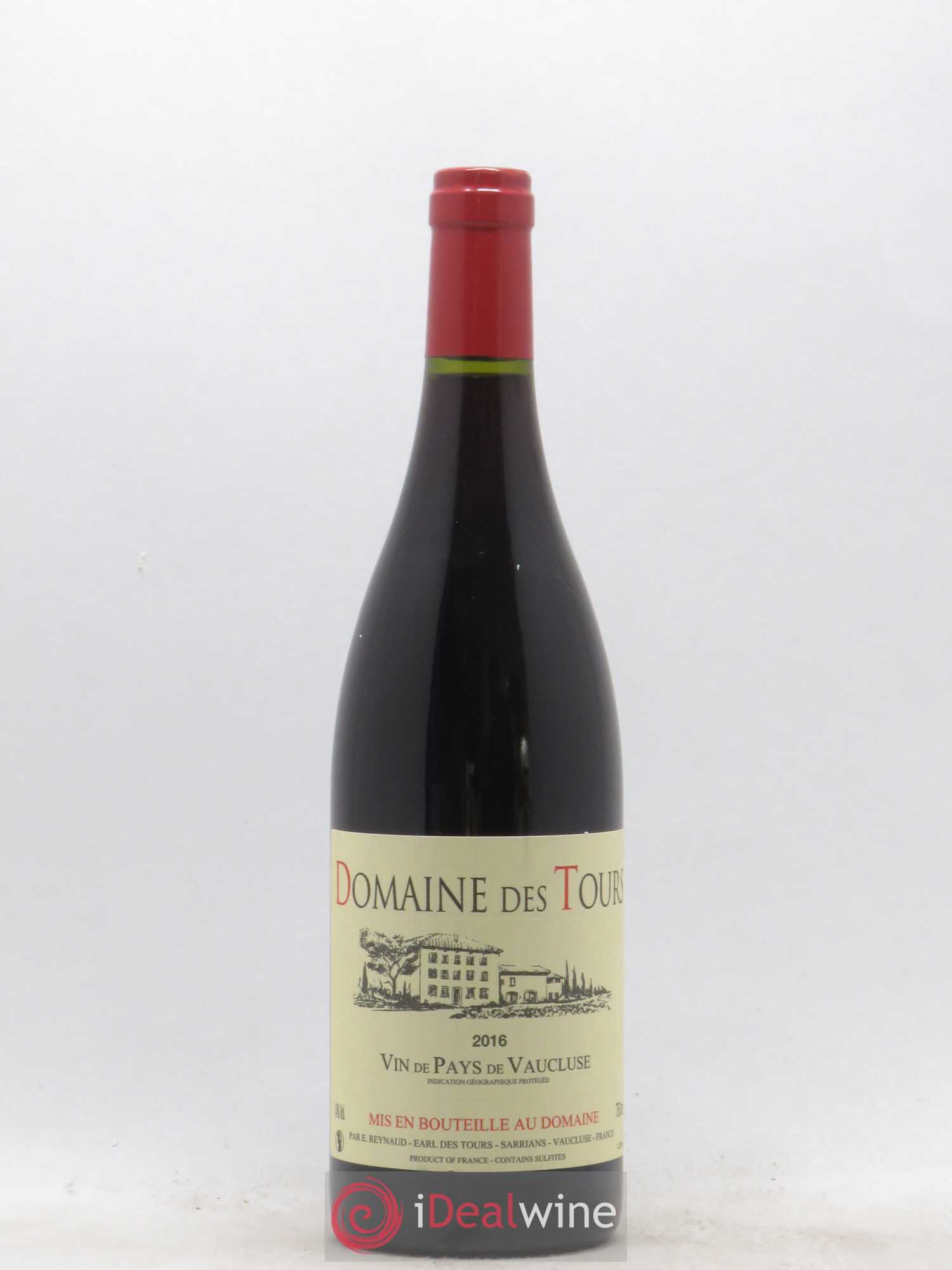 Vaucluse (Vin de Pays de Vaucluse) Domaine des Tours Emmanuel Reynaud 2016 - Lot de 1 bouteille - 0