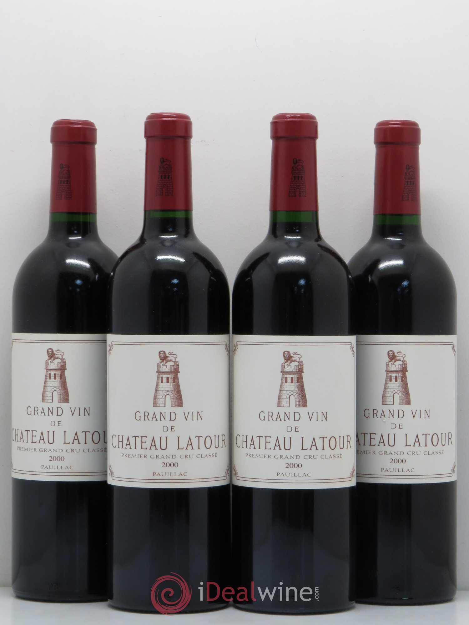 Caisse Carré d'As (4 Petrus, 4 Margaux, 4 Latour, 4 Haut Brion) 2000 - Posten von 16 Flaschen - 1