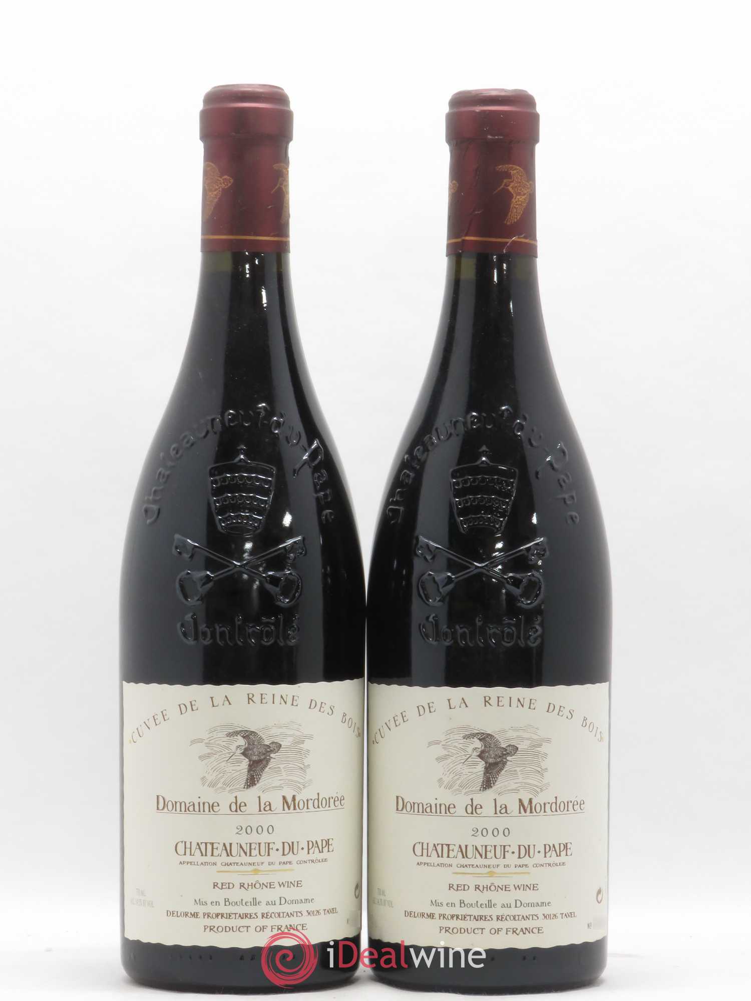 Châteauneuf-du-Pape Cuvée de la Reine des Bois La Mordorée (Domaine de) 2000 - Lot de 2 bouteilles - 0