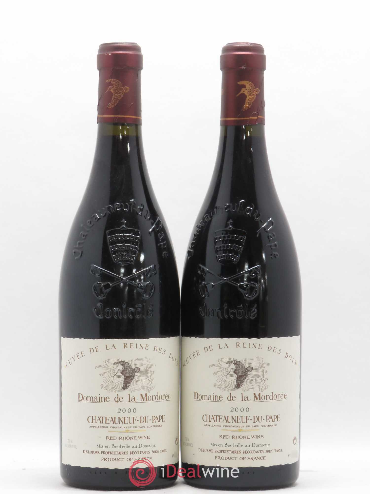Châteauneuf-du-Pape Cuvée de la Reine des Bois La Mordorée (Domaine de) 2000 - Lot de 2 bouteilles - 0