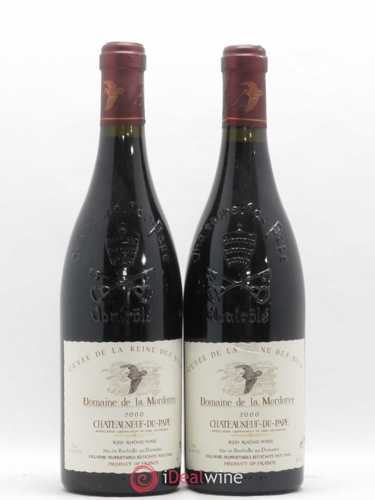 Châteauneuf-du-Pape Cuvée de la Reine des Bois La Mordorée (Domaine de) 2000 - Lot de 2 bouteilles - 0