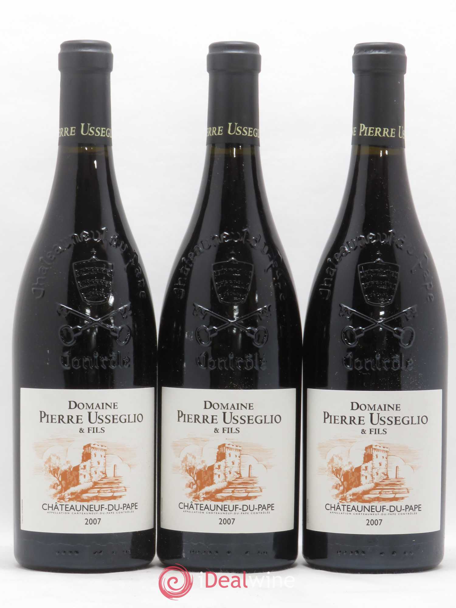 Châteauneuf-du-Pape Tradition Pierre Usseglio & Fils 2007 - Lot de 3 bouteilles - 0