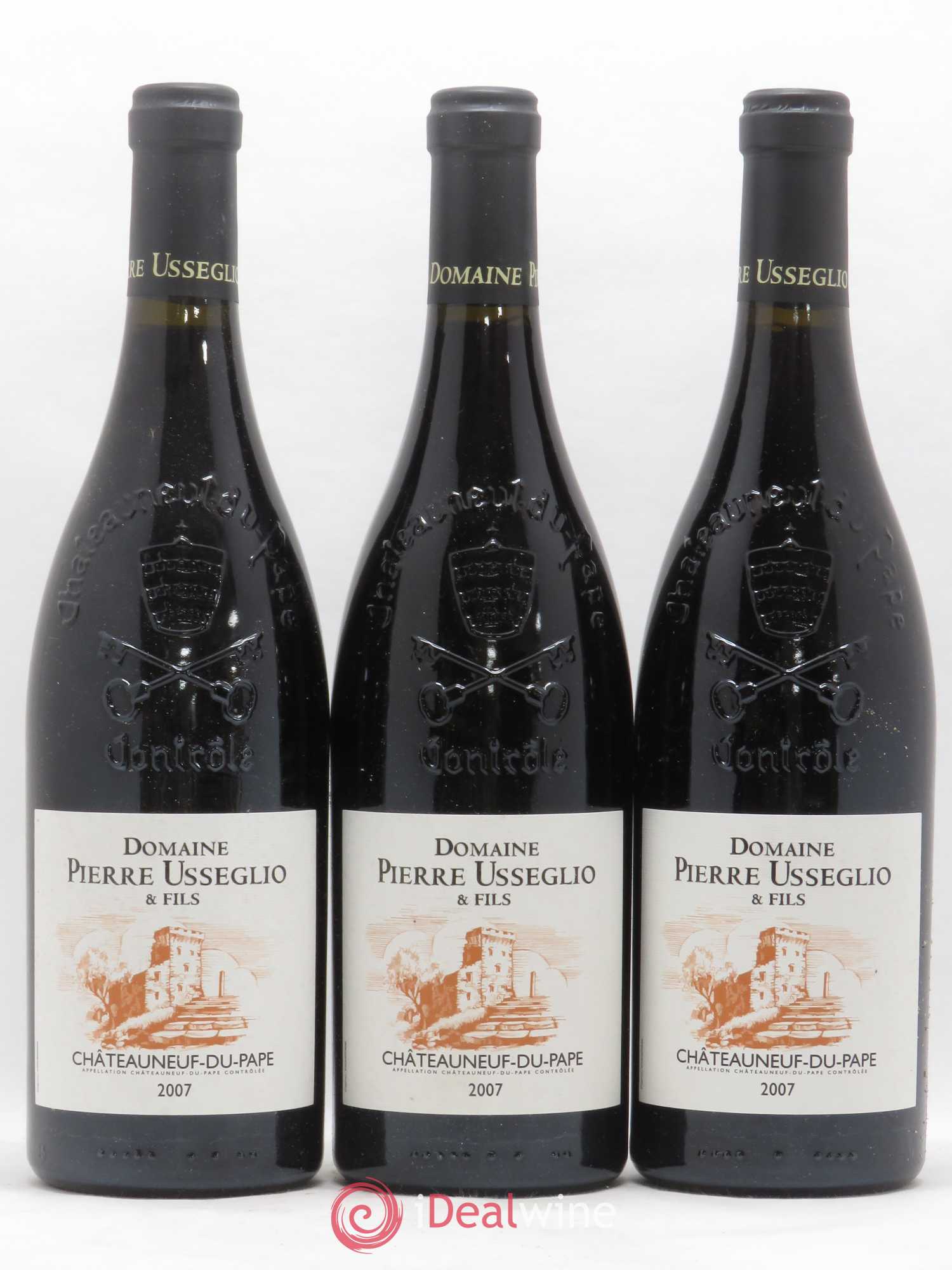 Châteauneuf-du-Pape Tradition Pierre Usseglio & Fils 2007 - Lot de 3 bouteilles - 0