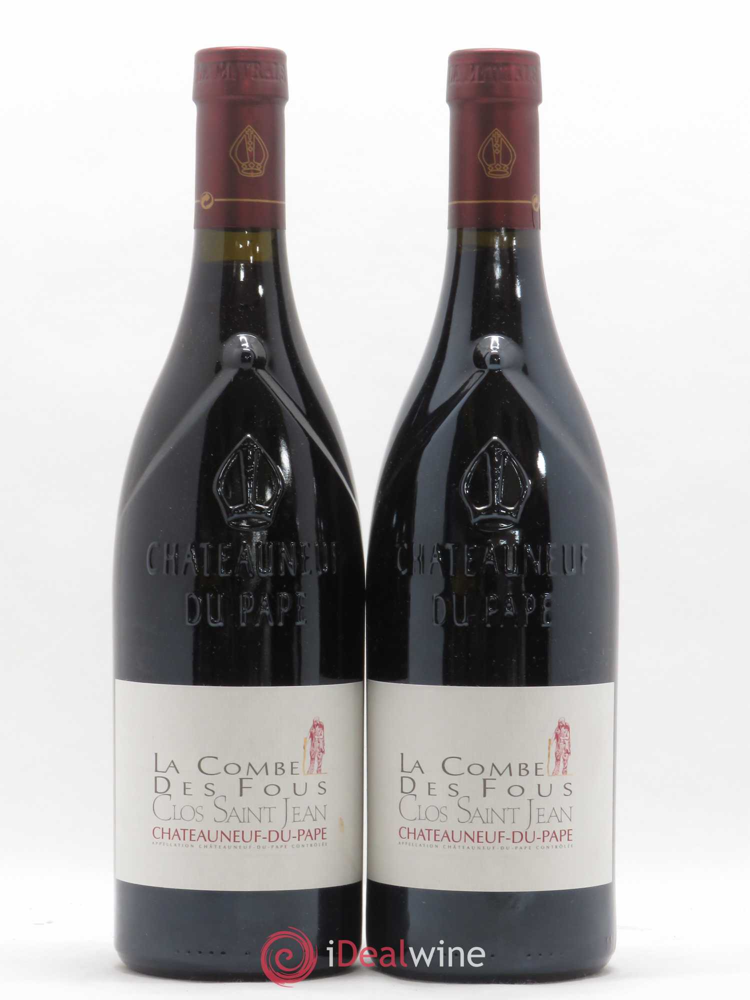 Châteauneuf-du-Pape Clos Saint-Jean La Combe des Fous Pascal et Vincent Maurel 2007 - Lot de 2 bouteilles - 0