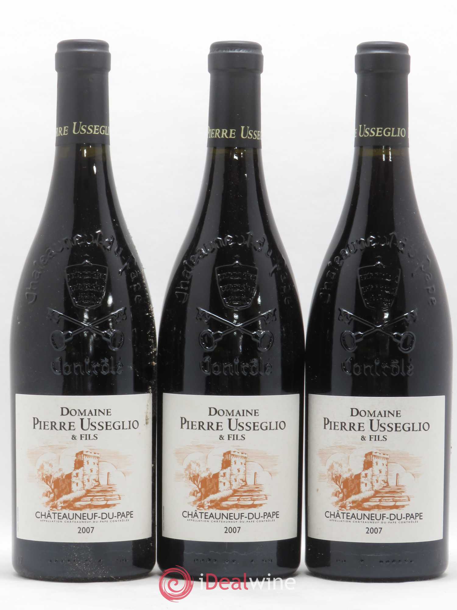 Châteauneuf-du-Pape Tradition Pierre Usseglio & Fils 2007 - Lot de 3 bouteilles - 0