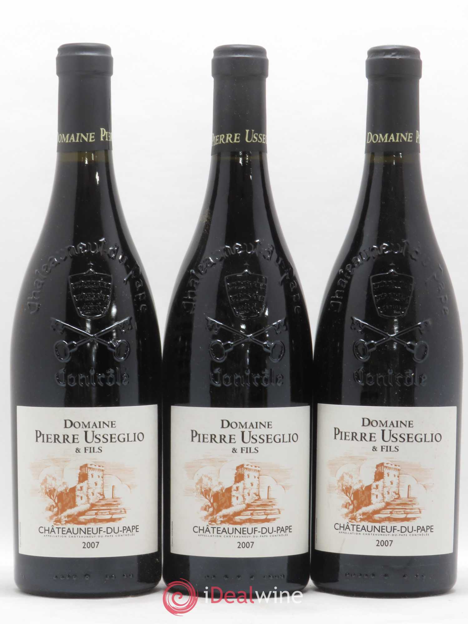 Châteauneuf-du-Pape Tradition Pierre Usseglio & Fils 2007 - Lot de 3 bouteilles - 0