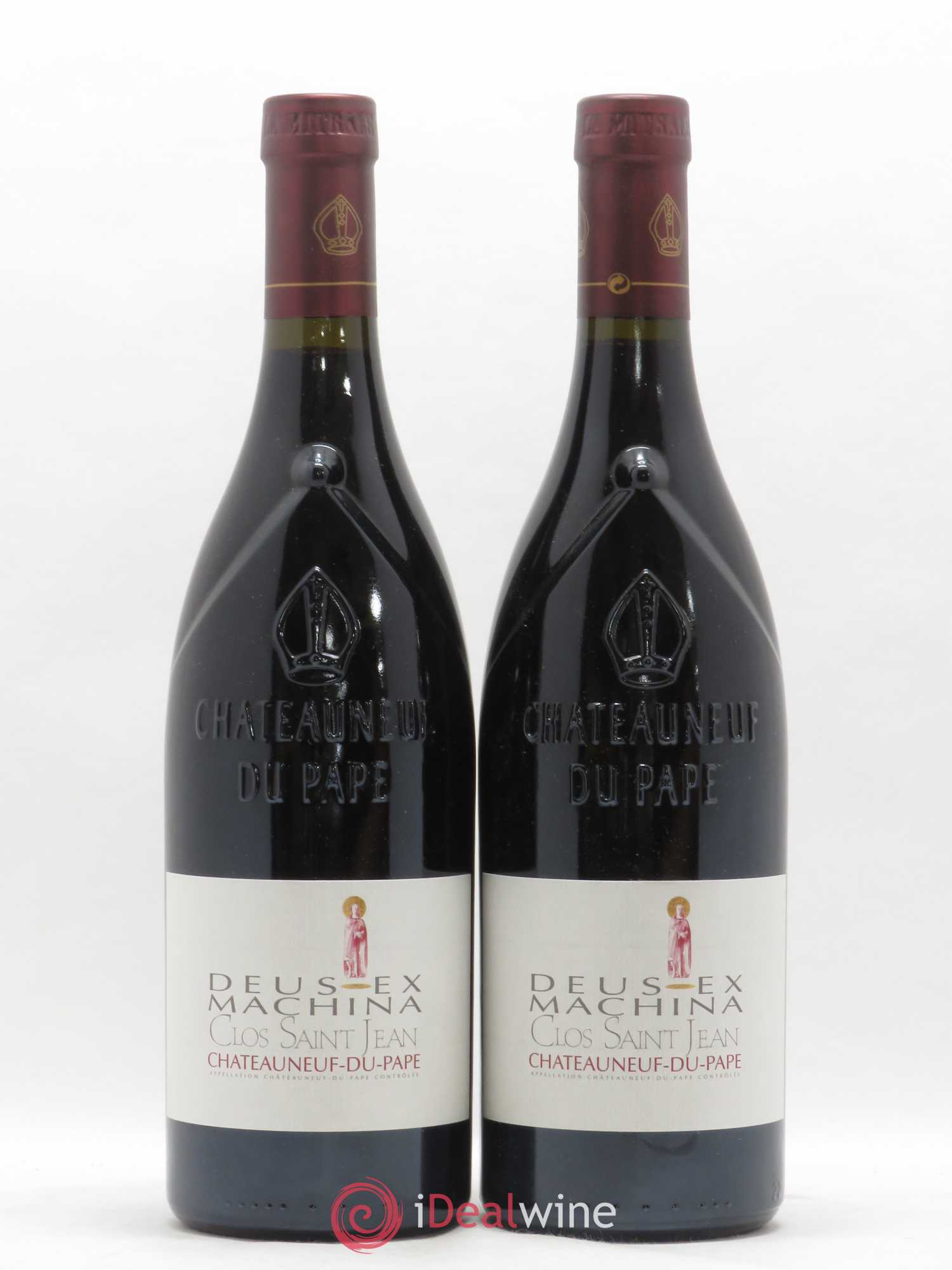 Châteauneuf-du-Pape Clos Saint-Jean Deus Ex Machina Pascal et Vincent Maurel 2007 - Lot de 2 bouteilles - 0