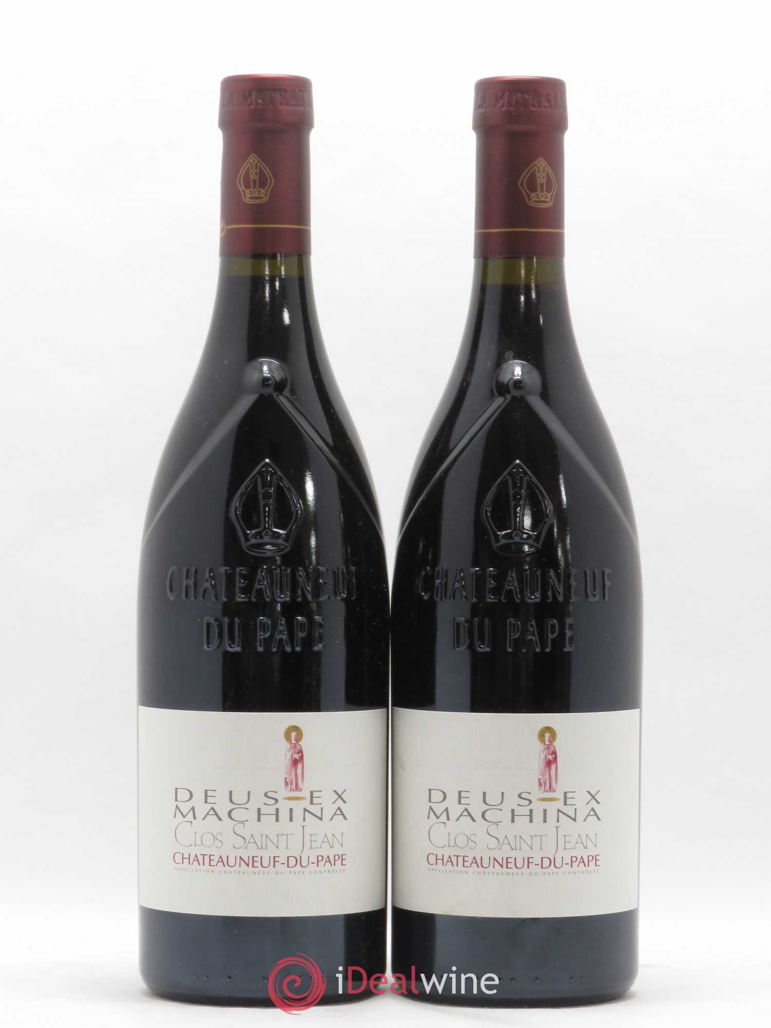 Châteauneuf-du-Pape Clos Saint-Jean Deus Ex Machina Pascal et Vincent Maurel 2007 - Lot de 2 bouteilles - 0
