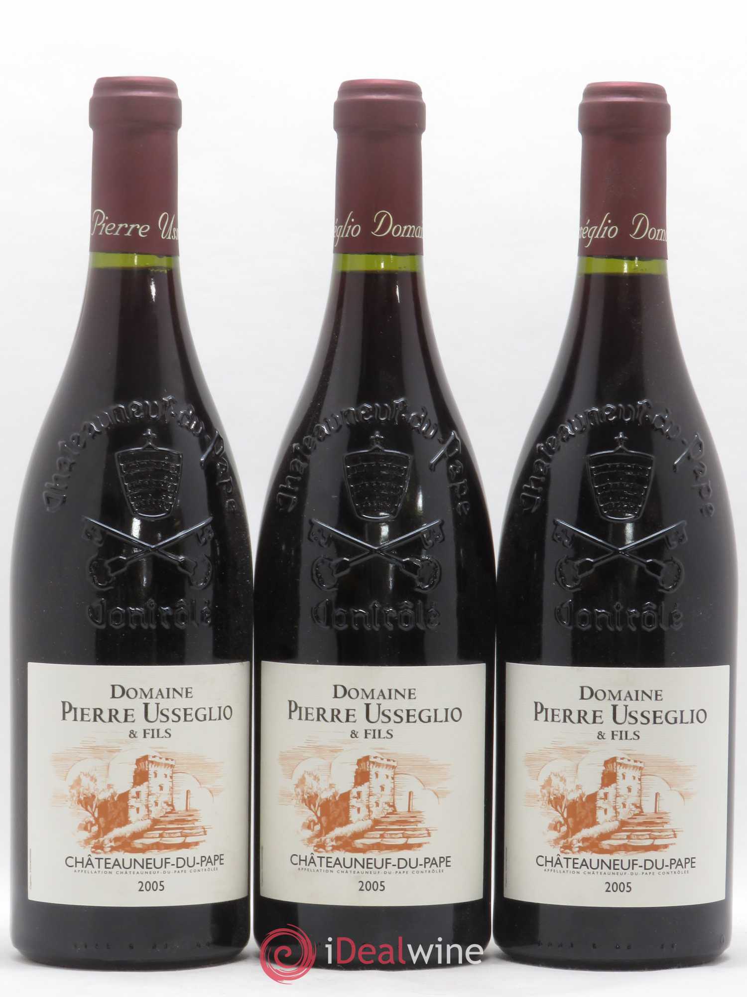 Châteauneuf-du-Pape Tradition Pierre Usseglio & Fils 2005 - Lot de 3 bouteilles - 0