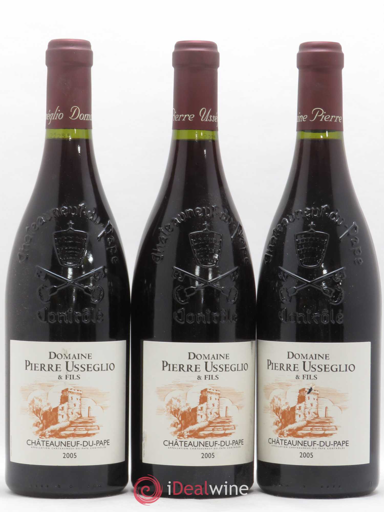 Châteauneuf-du-Pape Tradition Pierre Usseglio & Fils 2005 - Lot de 3 bouteilles - 0