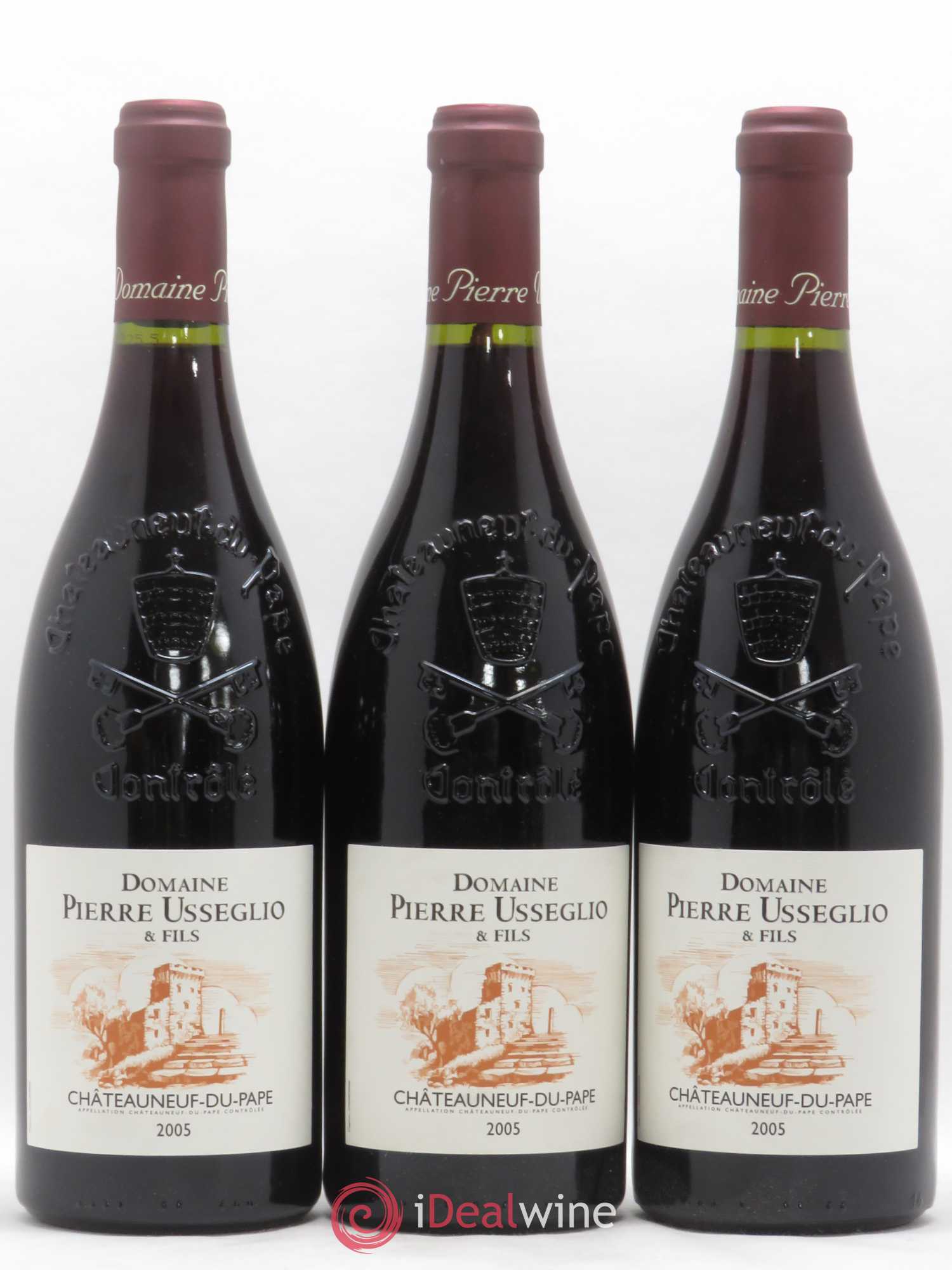 Châteauneuf-du-Pape Tradition Pierre Usseglio & Fils 2005 - Lot de 3 bouteilles - 0
