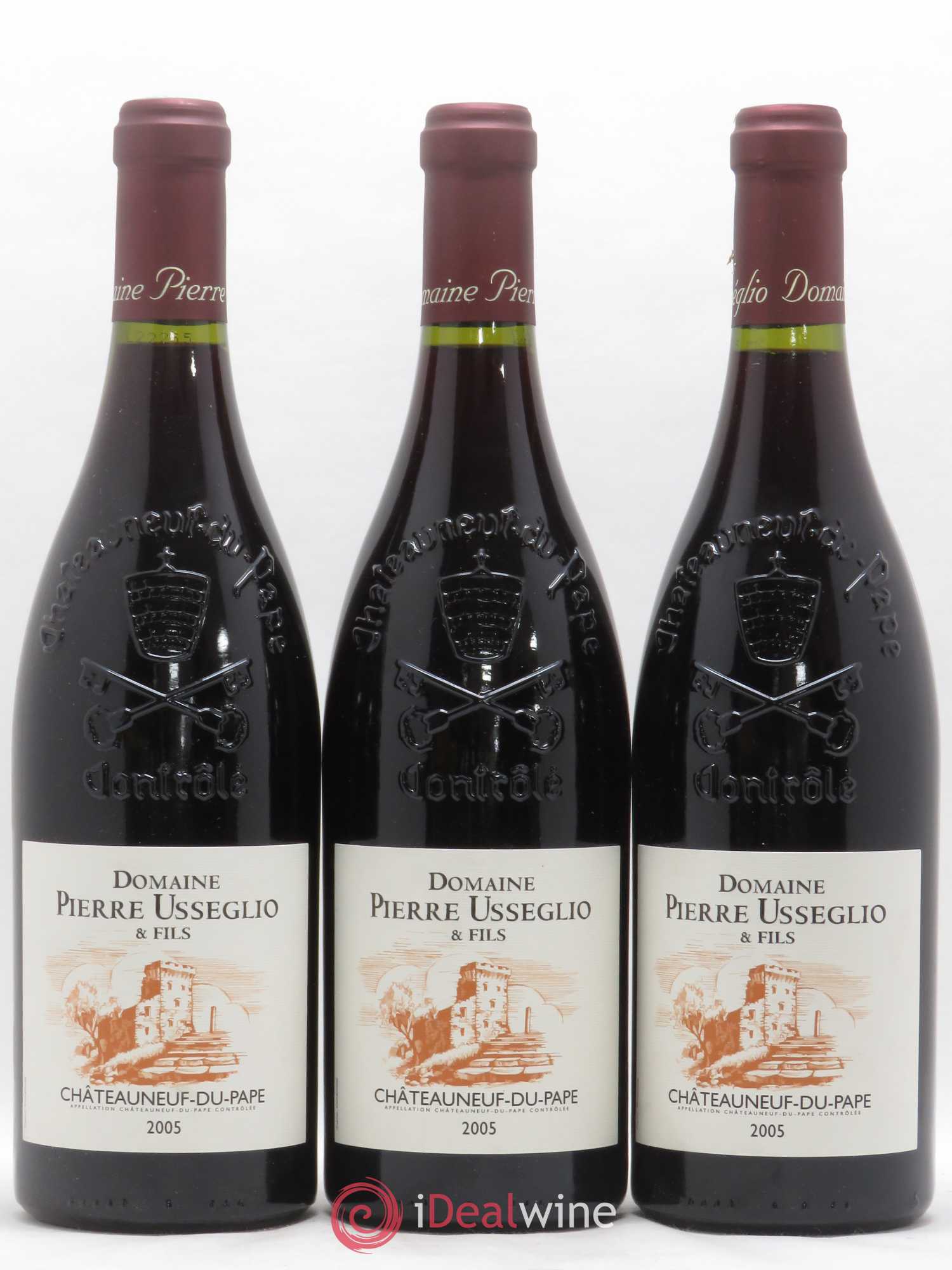 Châteauneuf-du-Pape Tradition Pierre Usseglio & Fils 2005 - Lot de 3 bouteilles - 0