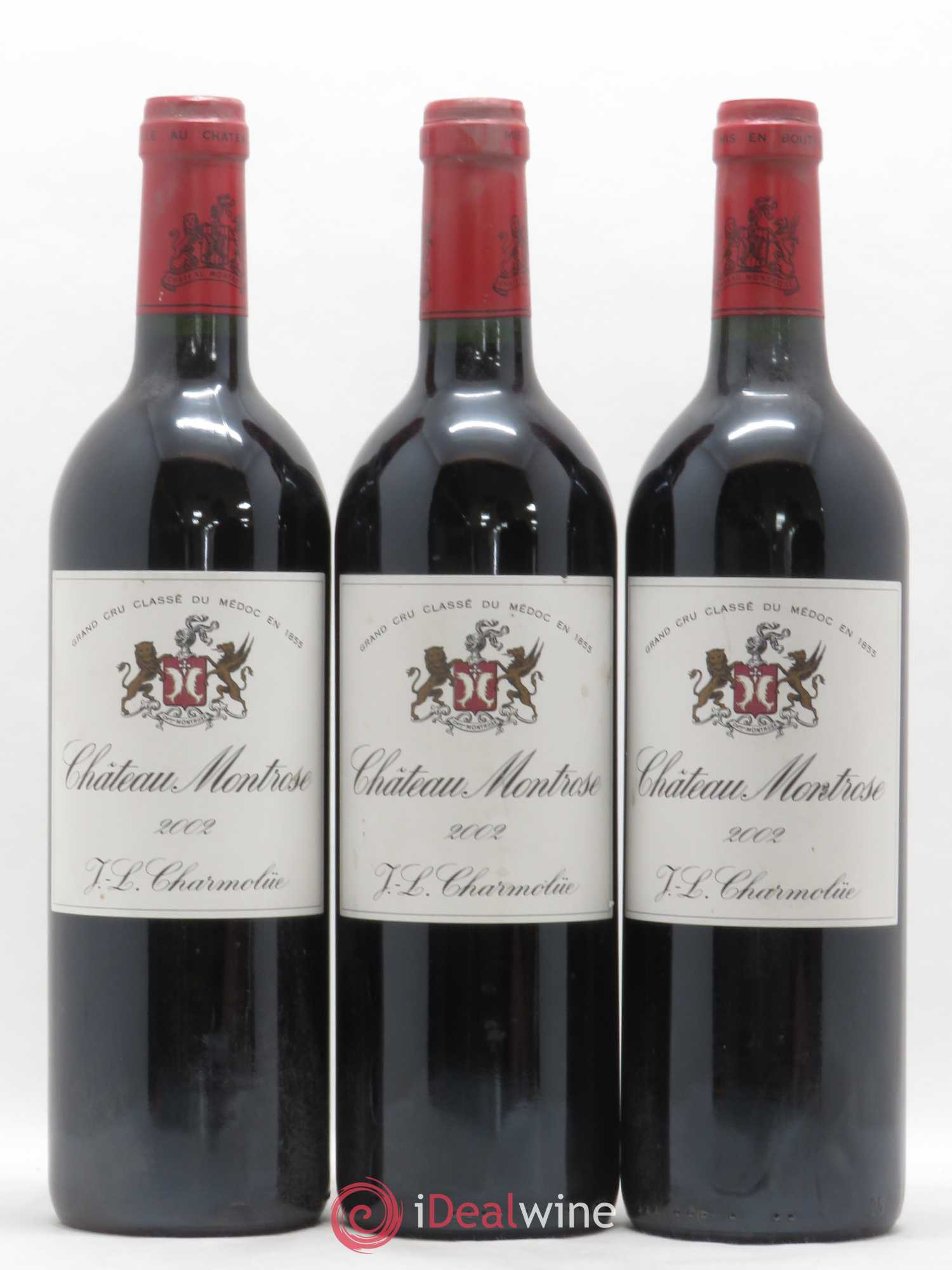 Château Montrose 2ème Grand Cru Classé 2002 - Lot de 3 bouteilles - 0