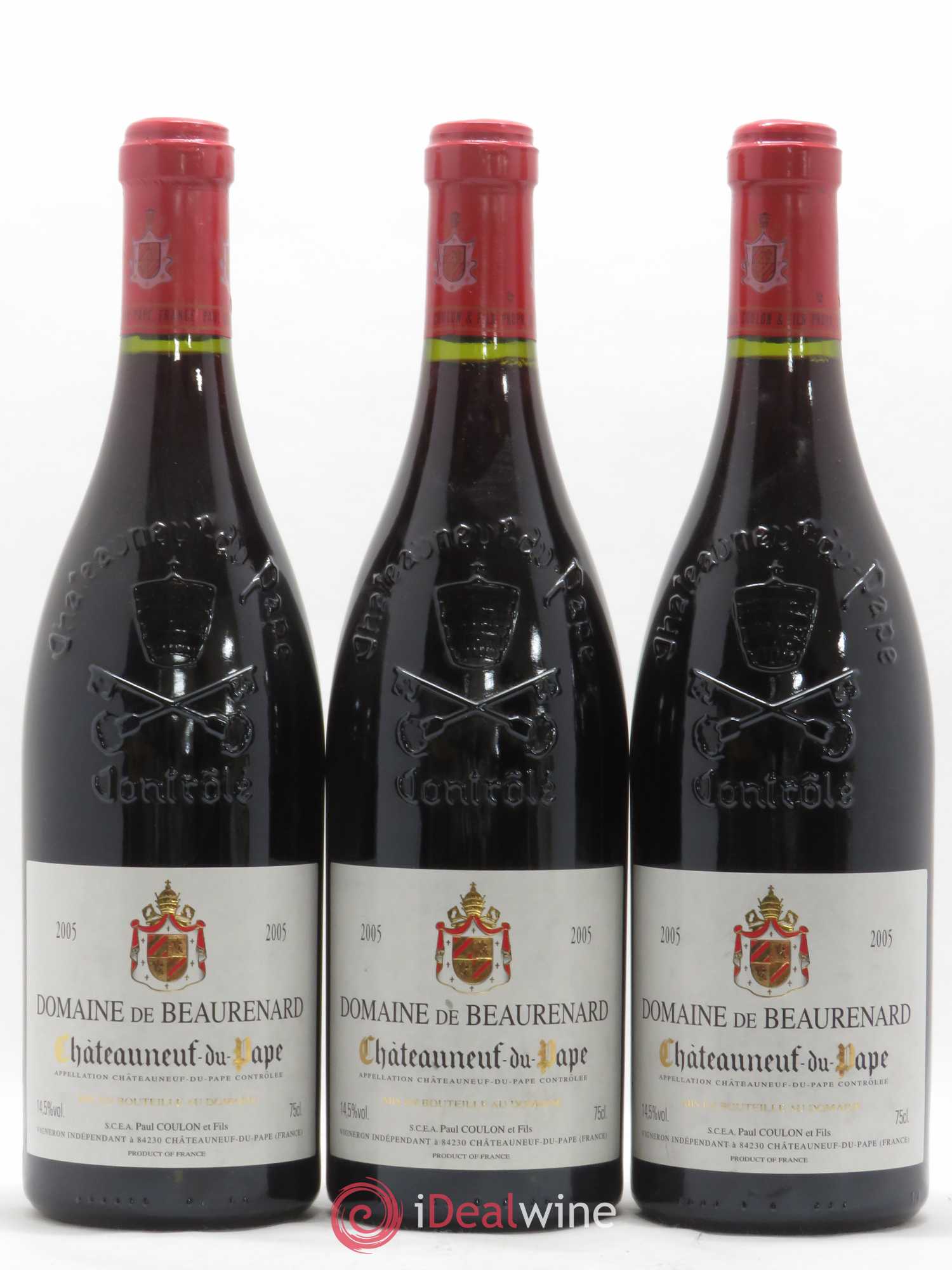 Châteauneuf-du-Pape Beaurenard (Domaine de) 2005 - Lot de 3 bouteilles - 0