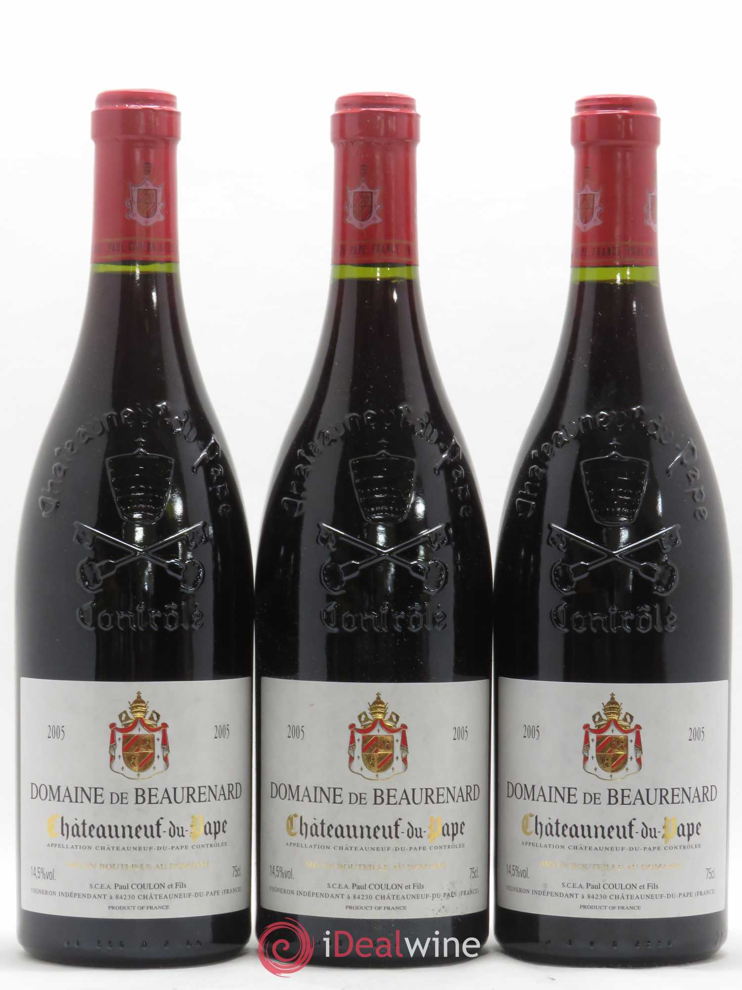 Châteauneuf-du-Pape Beaurenard (Domaine de) 2005 - Lot de 3 bouteilles - 0