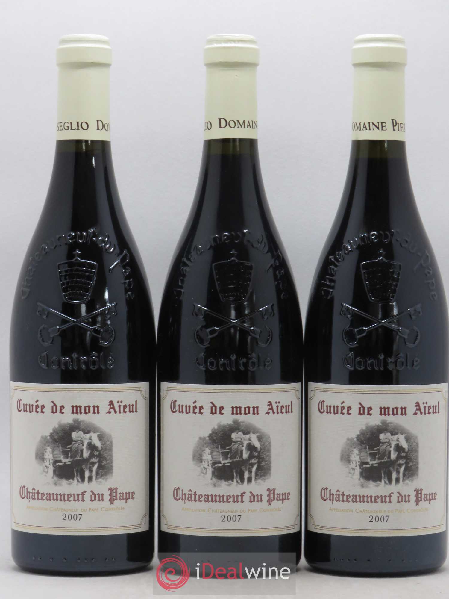Châteauneuf-du-Pape Cuvée de mon Aïeul Pierre Usseglio & Fils 2007 - Lot de 3 bouteilles - 0