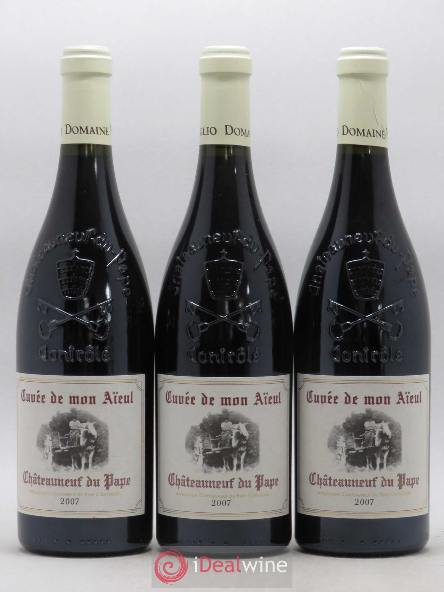 Châteauneuf-du-Pape Cuvée de mon Aïeul Pierre Usseglio & Fils 2007 - Lot de 3 bouteilles - 0