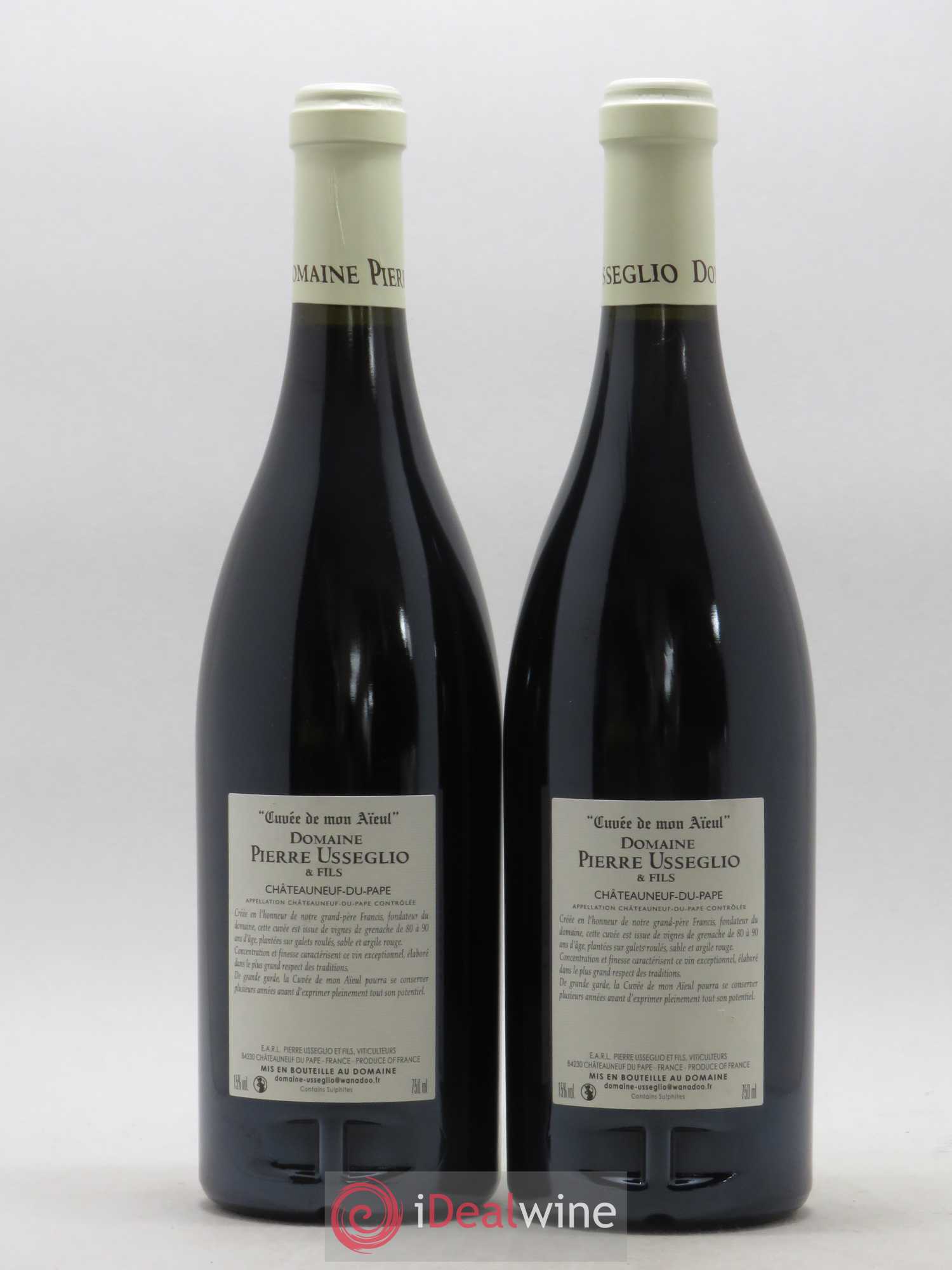 Châteauneuf-du-Pape Cuvée de mon Aïeul Pierre Usseglio & Fils 2007 - Lot de 2 bouteilles - 1