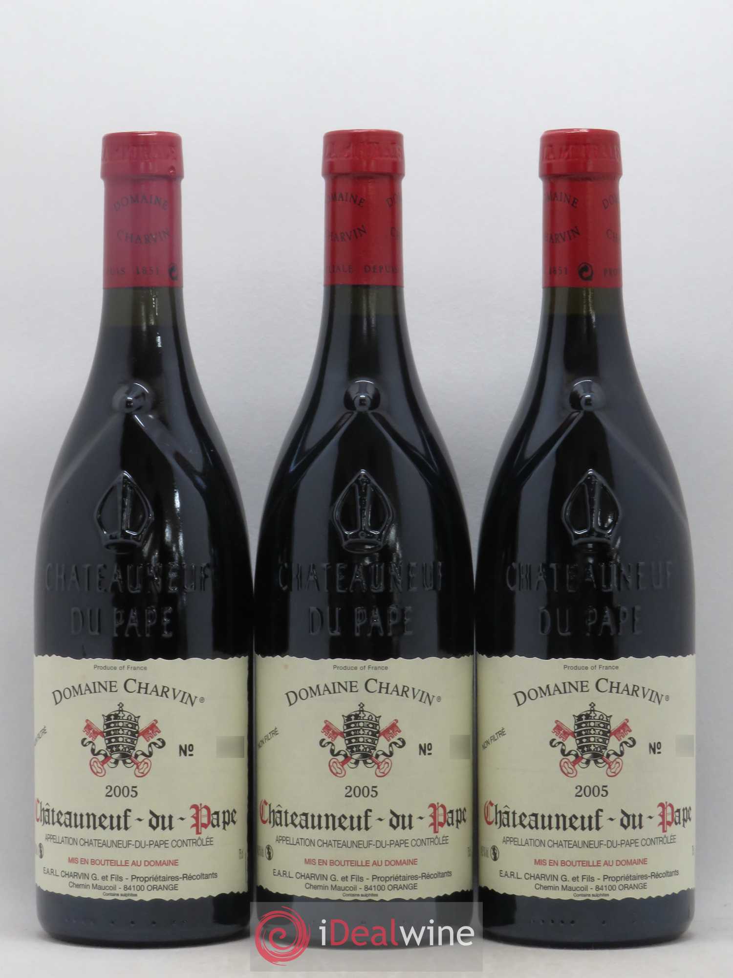 Châteauneuf-du-Pape Charvin (Domaine) 2005 - Lot de 3 bouteilles - 0