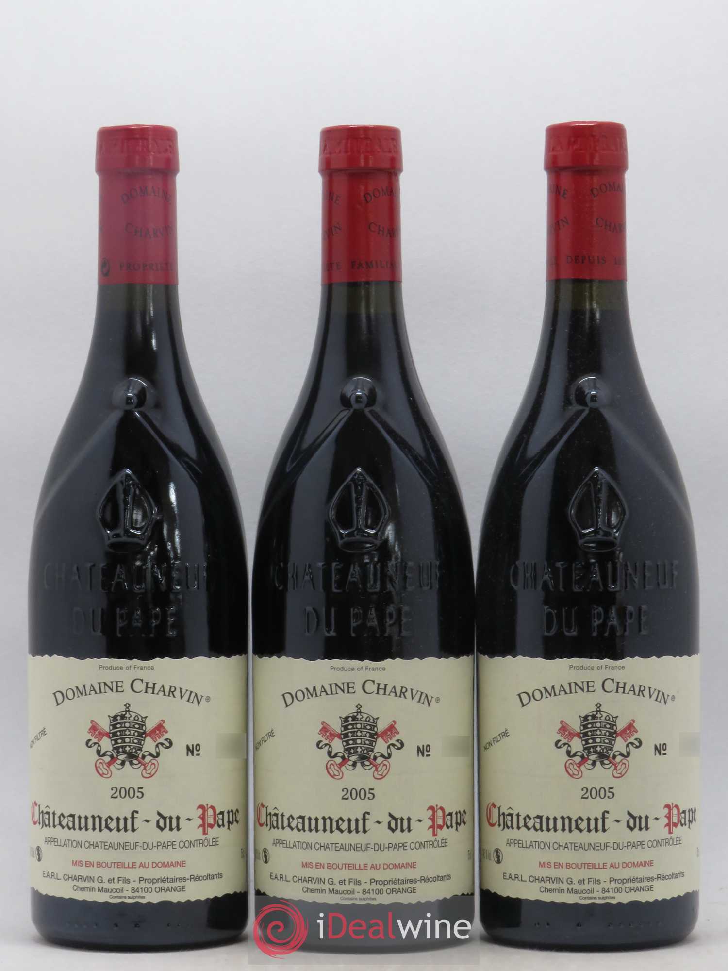 Châteauneuf-du-Pape Charvin (Domaine) 2005 - Lot de 3 bouteilles - 0
