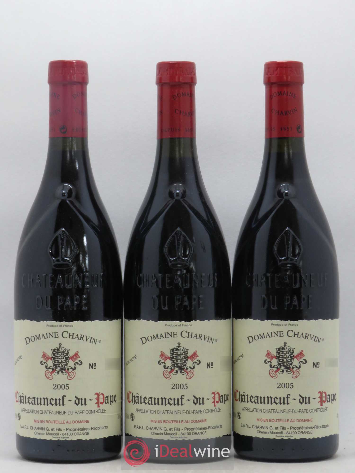 Châteauneuf-du-Pape Charvin (Domaine) 2005 - Lot de 3 bouteilles - 0