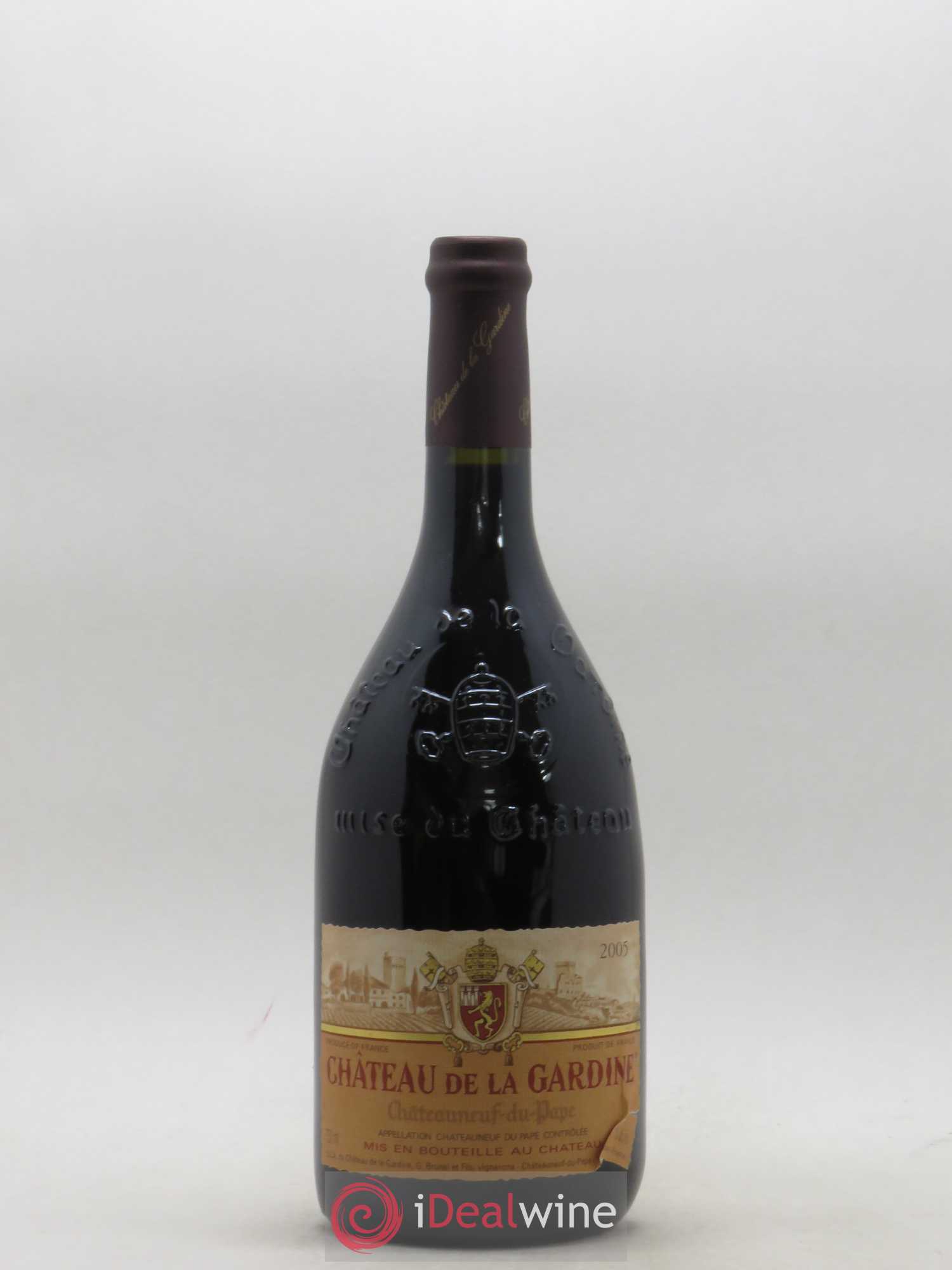 Châteauneuf-du-Pape Château de La Gardine Famille Brunel 2005 - Lot de 1 bouteille - 0