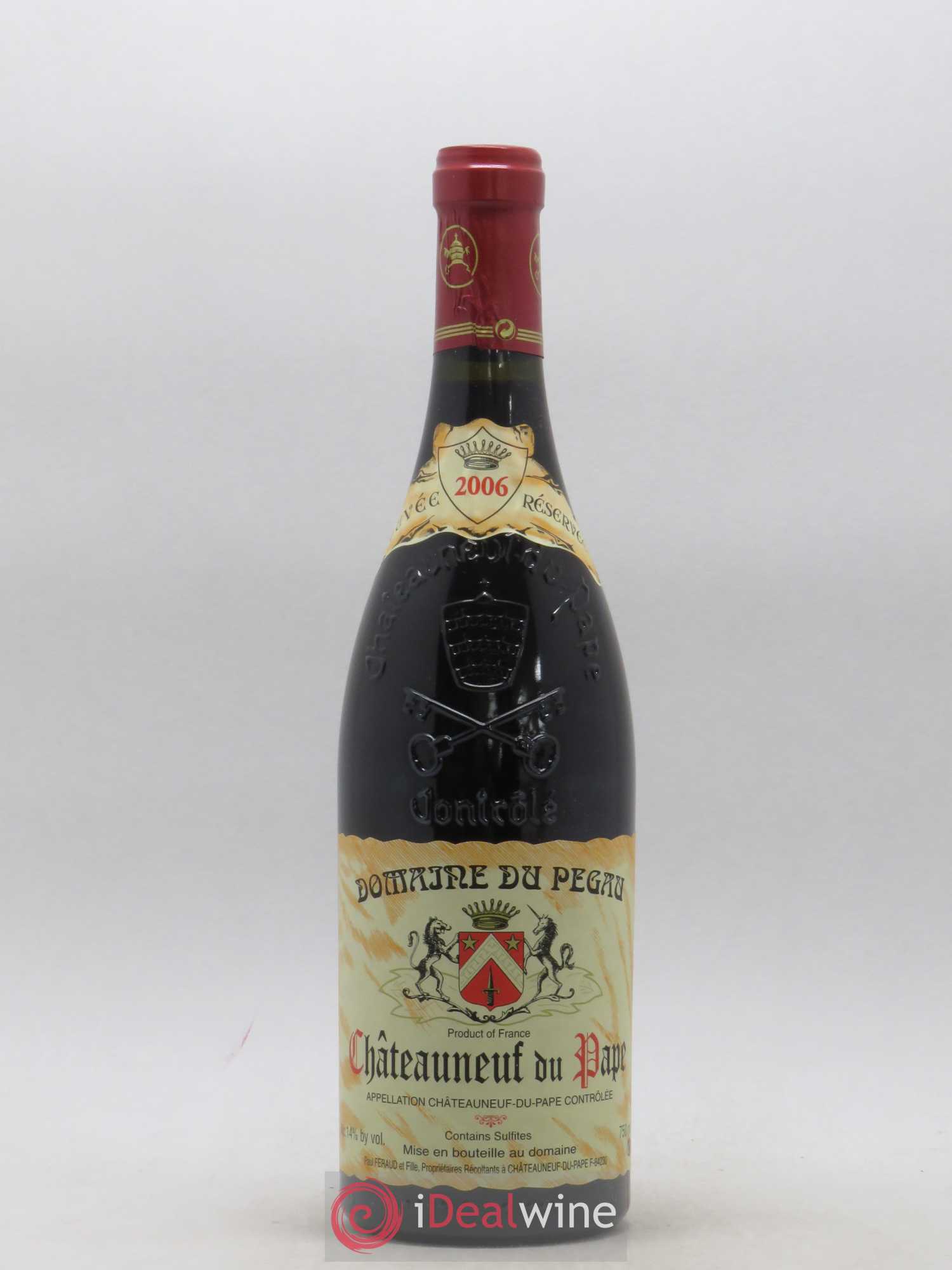 Châteauneuf-du-Pape Domaine du Pégau Cuvée Réservée Paul et Laurence Féraud 2006 - Lot de 1 bouteille - 0