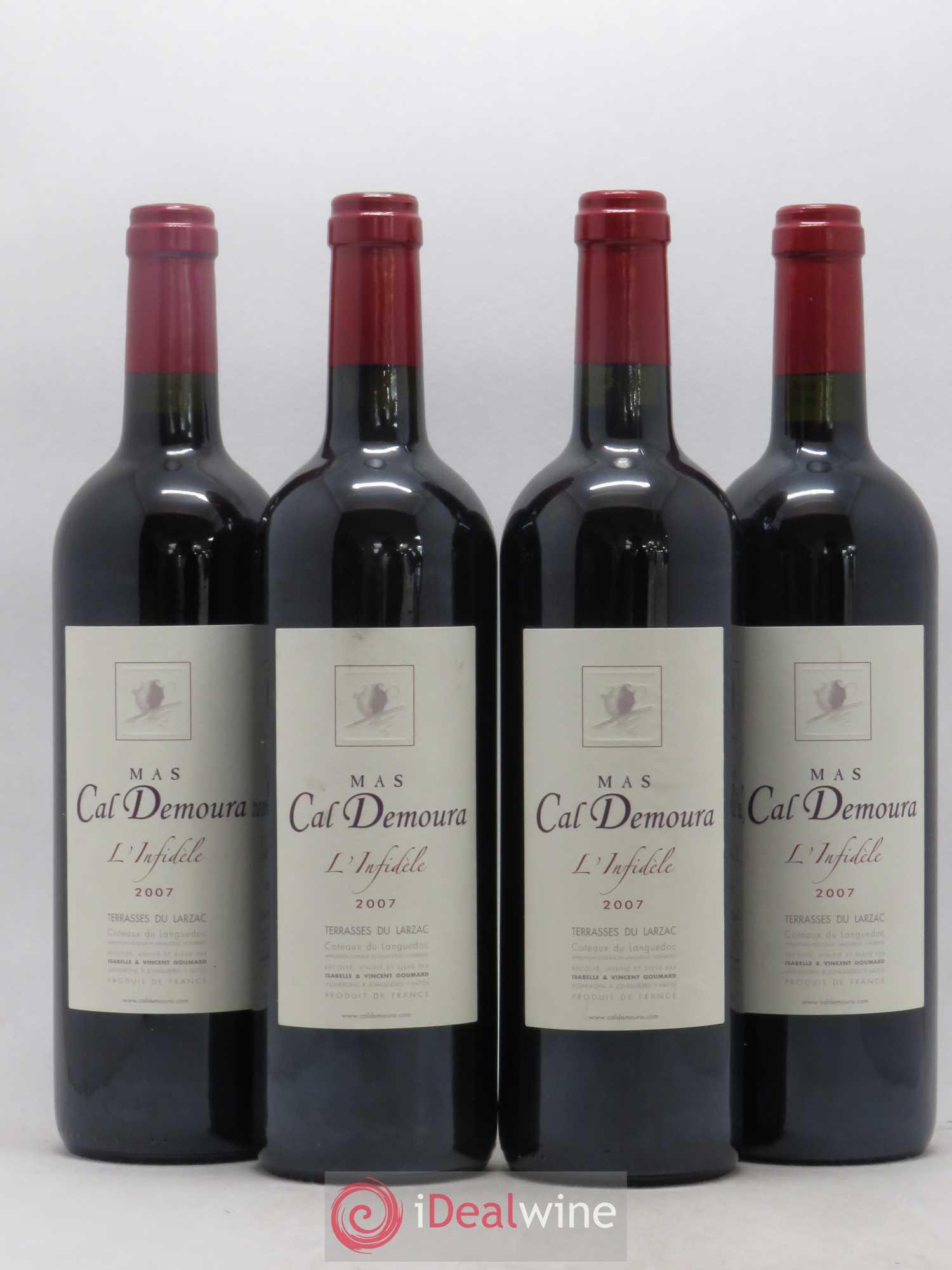 Terrasses du Larzac L'Infidèle Mas Cal Demoura 2007 - Lot de 4 bouteilles - 0
