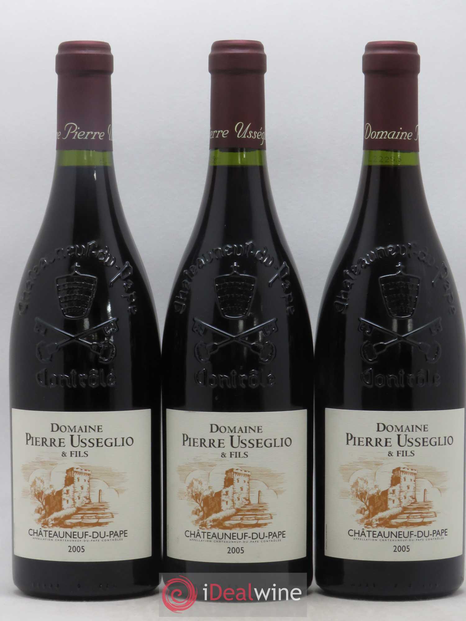 Châteauneuf-du-Pape Tradition Pierre Usseglio & Fils 2005 - Lot de 3 bouteilles - 0