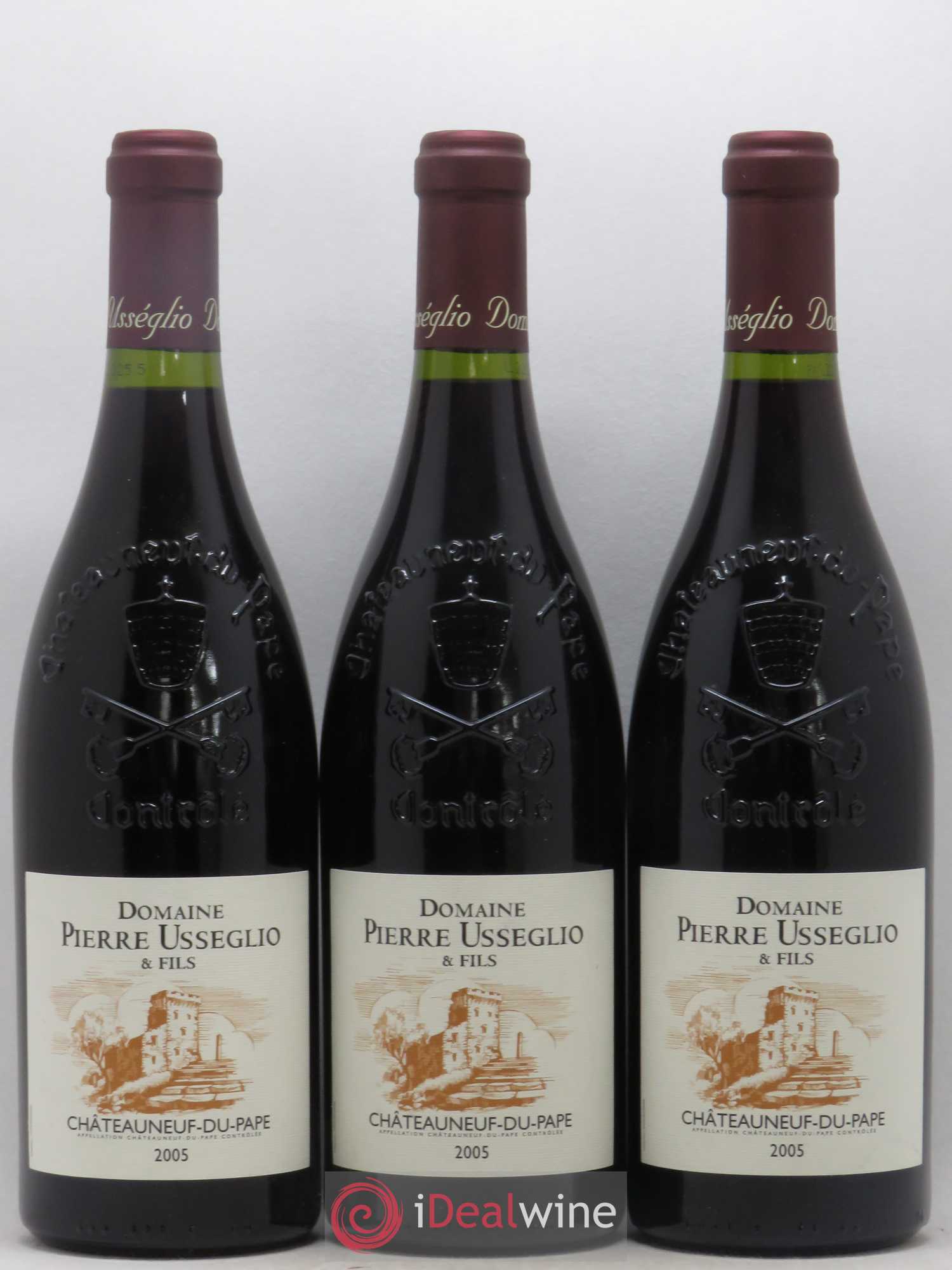Châteauneuf-du-Pape Tradition Pierre Usseglio & Fils 2005 - Lot de 3 bouteilles - 0