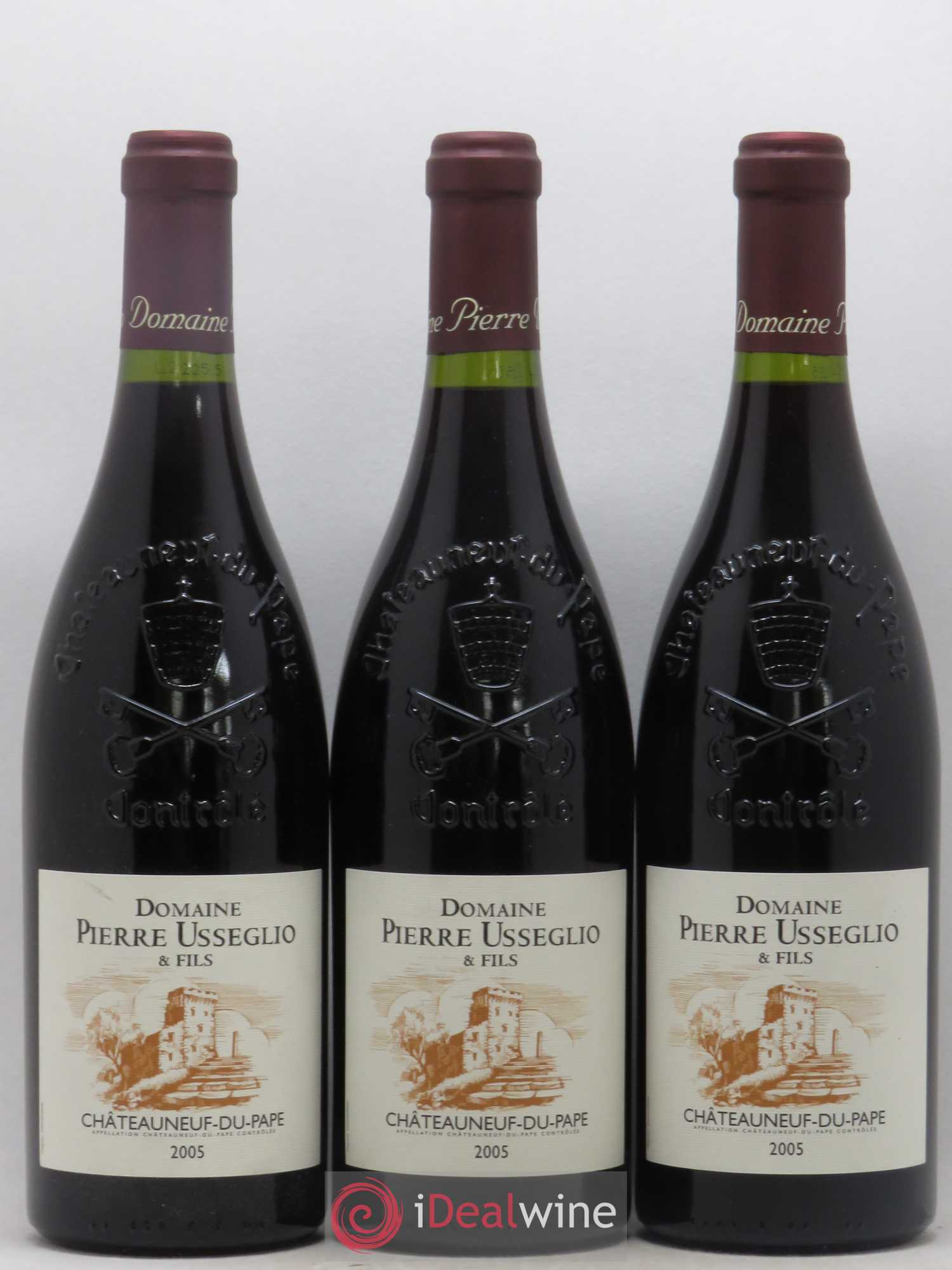 Châteauneuf-du-Pape Tradition Pierre Usseglio & Fils 2005 - Lot de 3 bouteilles - 0