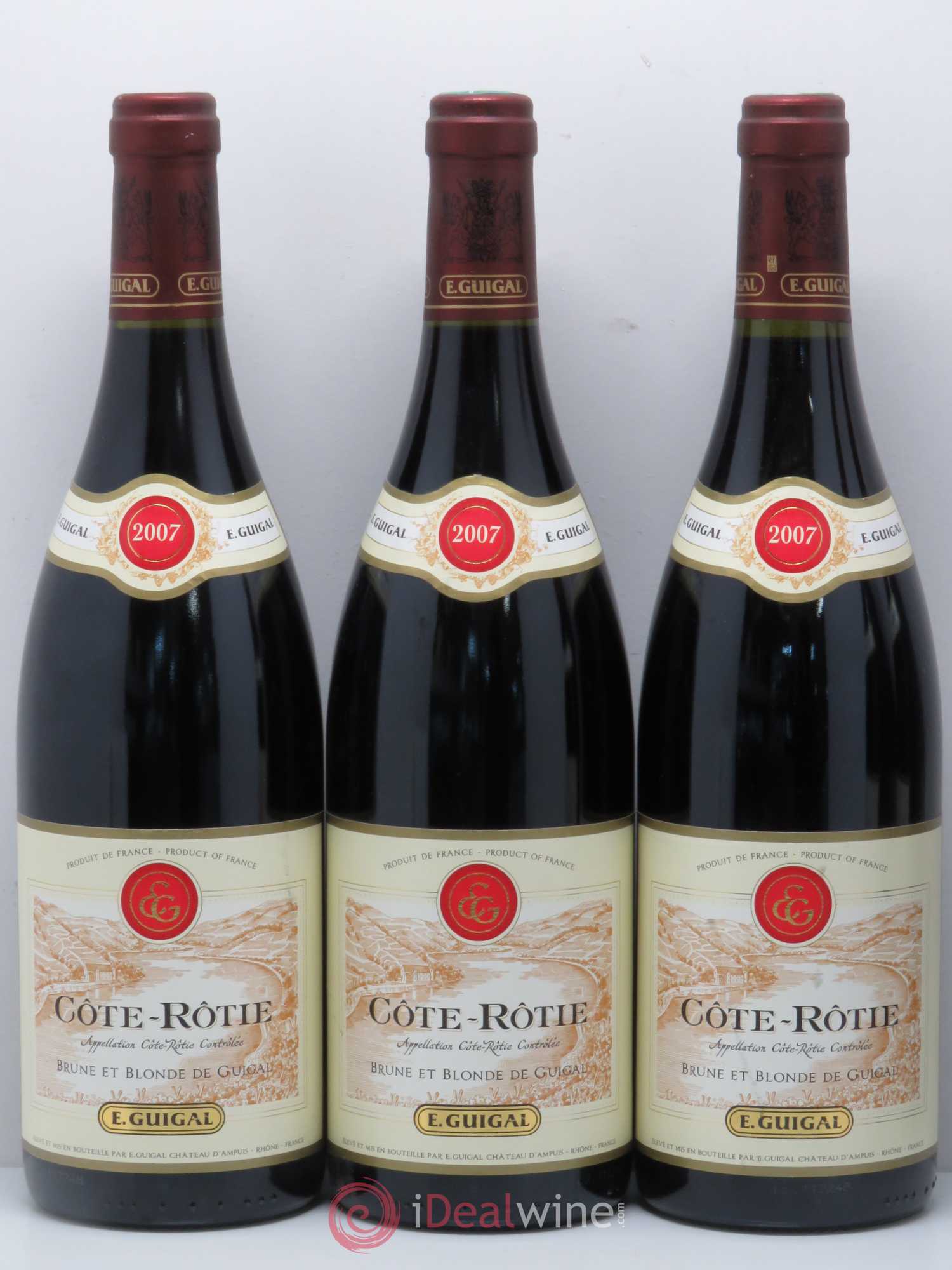 Côte-Rôtie Côtes Brune et Blonde Guigal 2007 - Lot de 5 bouteilles - 1