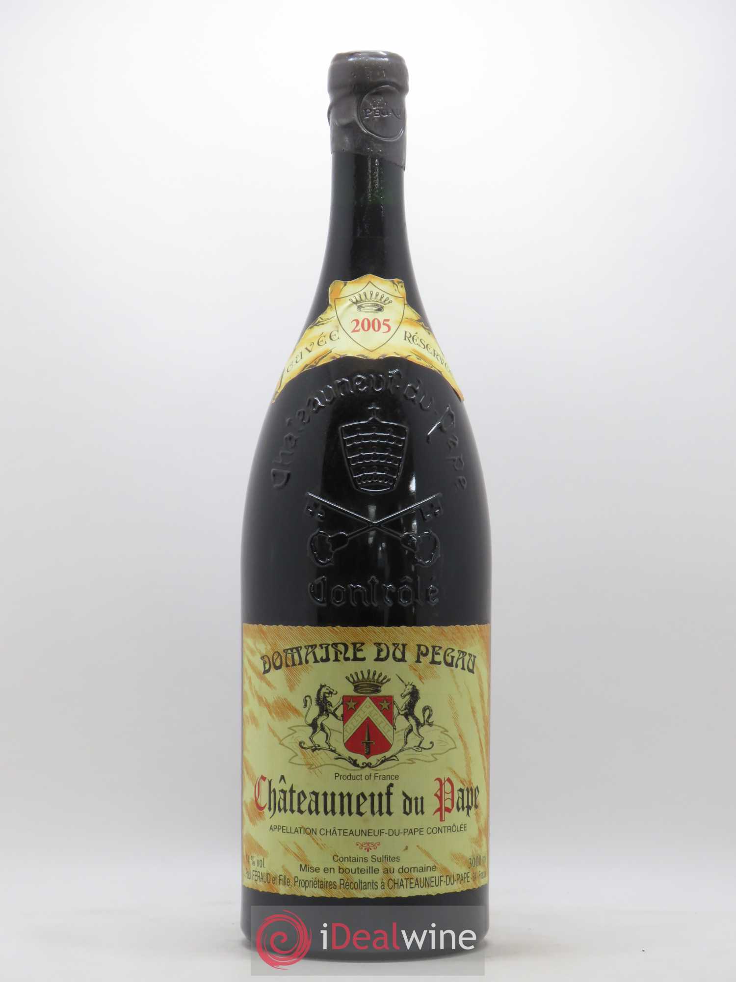 Châteauneuf-du-Pape Domaine du Pégau Cuvée Réservée Paul et Laurence Féraud 2005 - Lot de 1 double magnum - 0