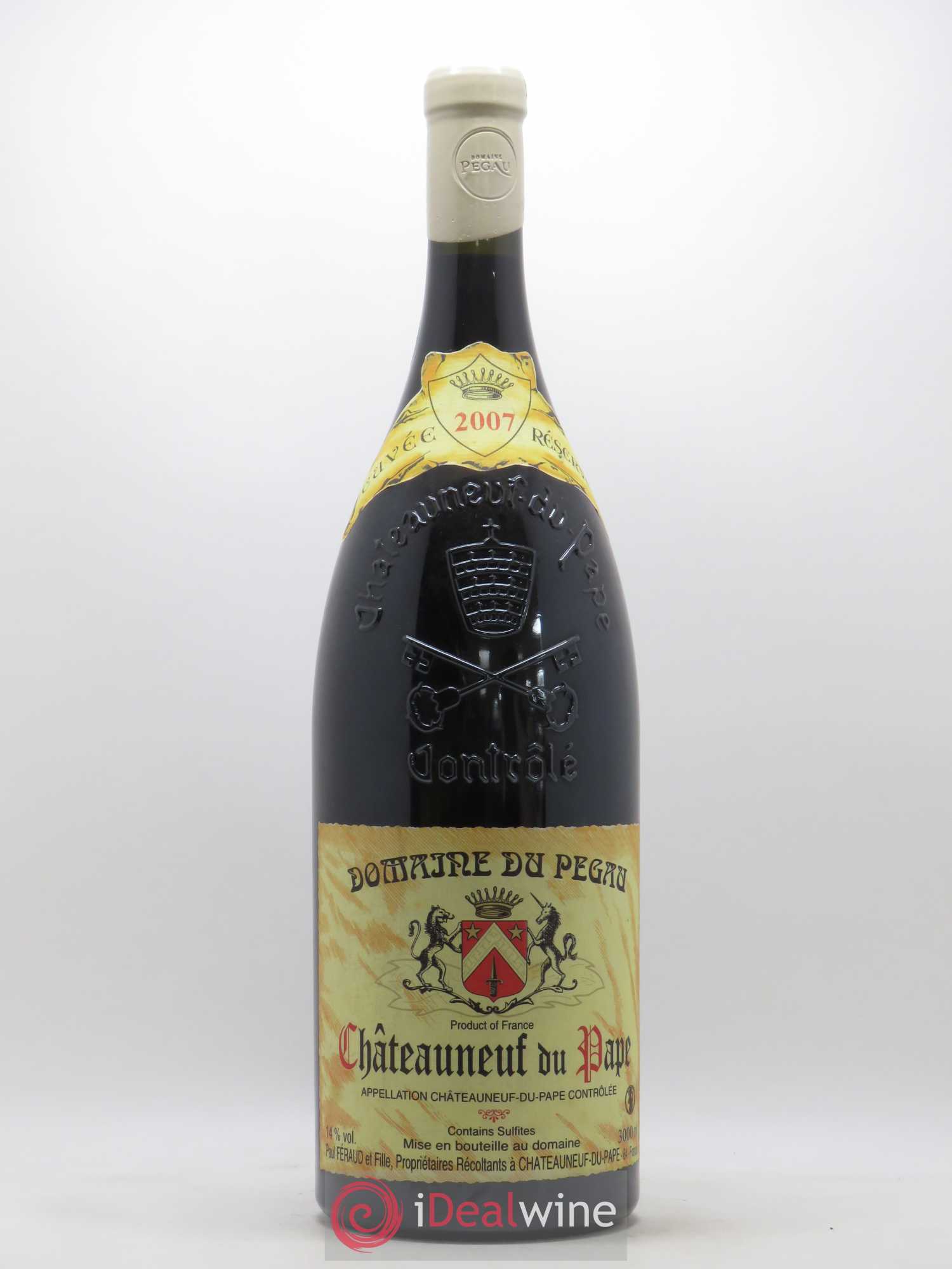 Châteauneuf-du-Pape Domaine du Pégau Cuvée Réservée Paul et Laurence Féraud 2007 - Lot de 1 double magnum - 0