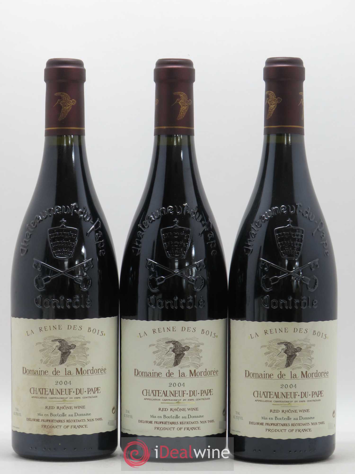 Châteauneuf-du-Pape  Cuvée de la Reine des Bois La Mordorée (Domaine de) 2004 - Lot de 6 bouteilles - 1