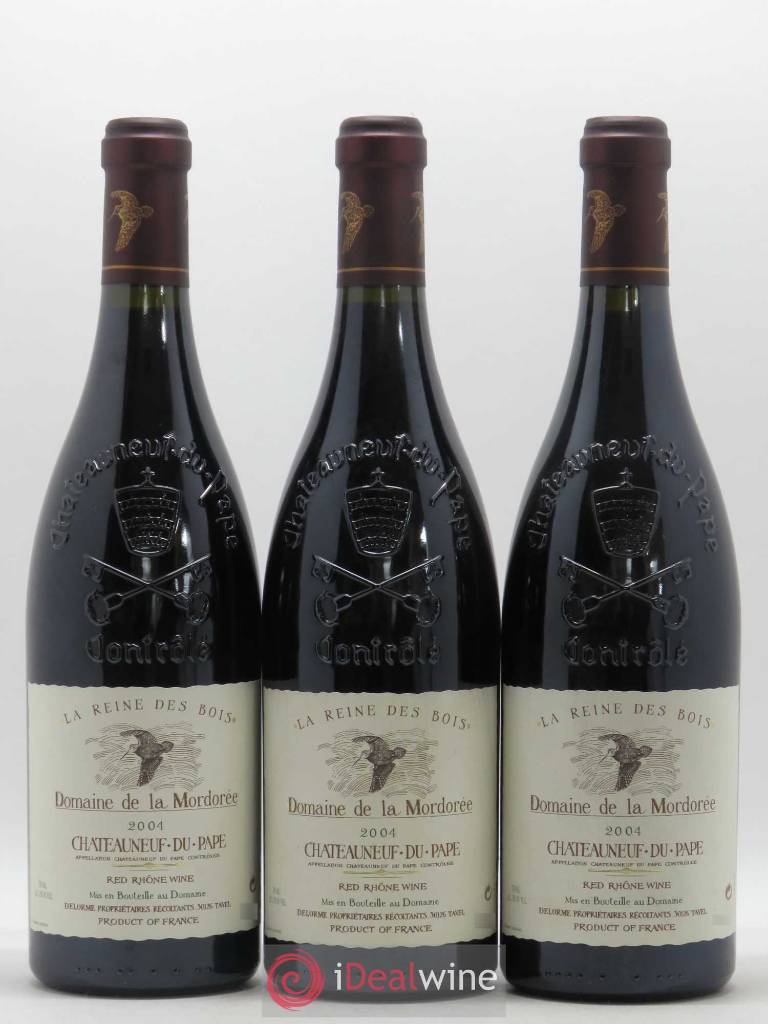 Châteauneuf-du-Pape  Cuvée de la Reine des Bois La Mordorée (Domaine de) 2004 - Lot de 6 bouteilles - 2