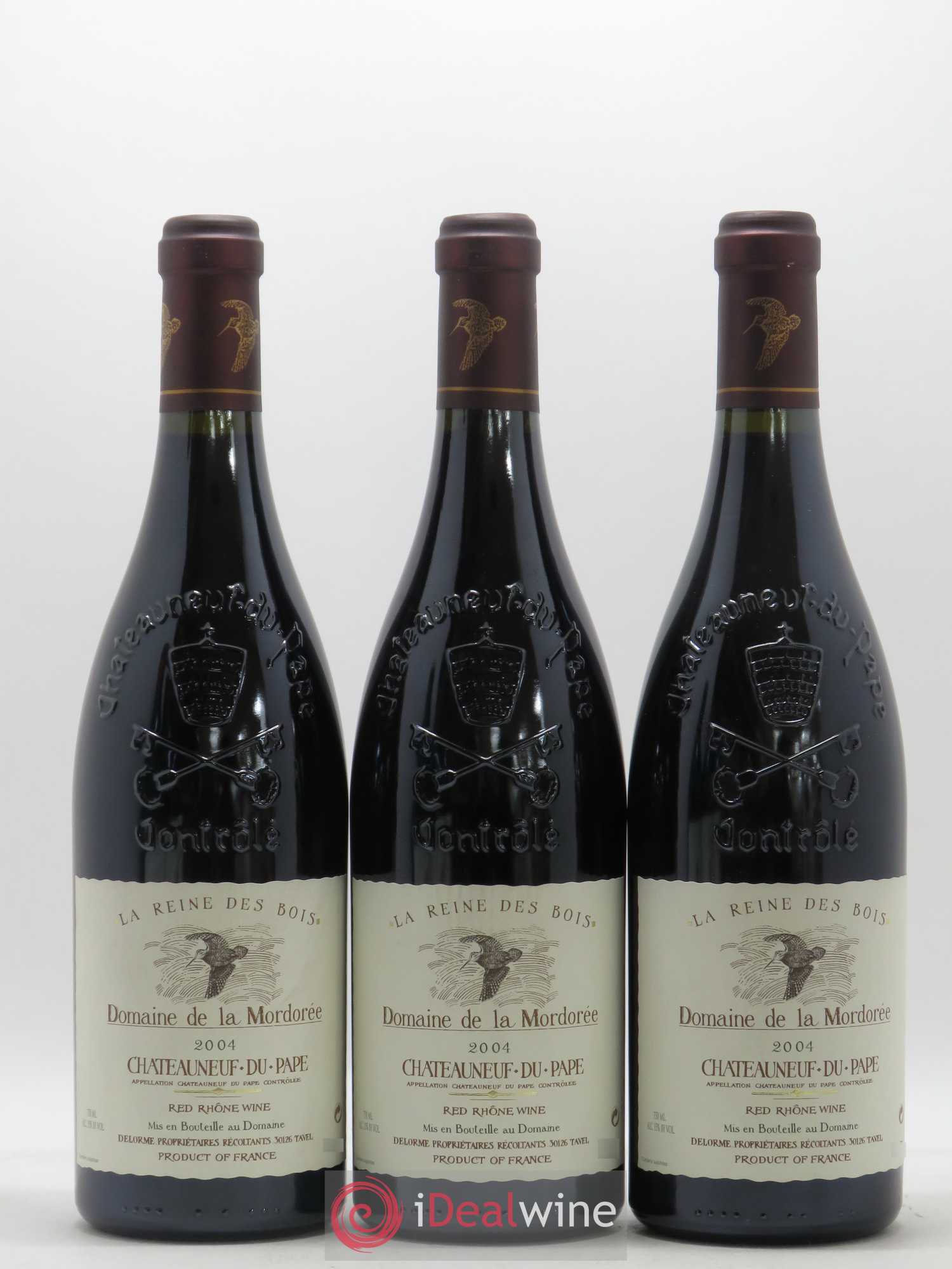 Châteauneuf-du-Pape  Cuvée de la Reine des Bois La Mordorée (Domaine de) 2004 - Lot de 6 bouteilles - 1