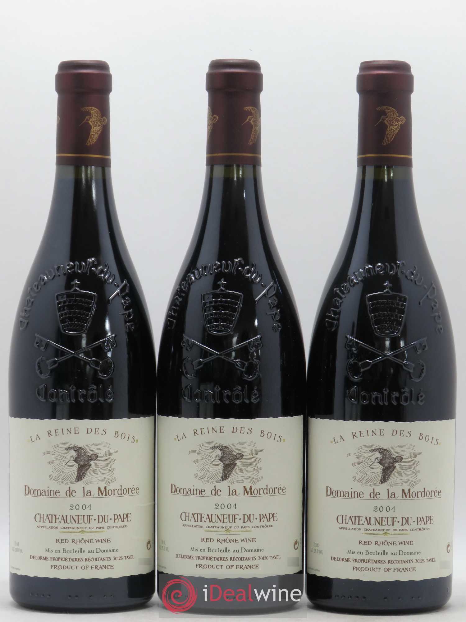 Châteauneuf-du-Pape  Cuvée de la Reine des Bois La Mordorée (Domaine de) 2004 - Lot de 6 bouteilles - 1