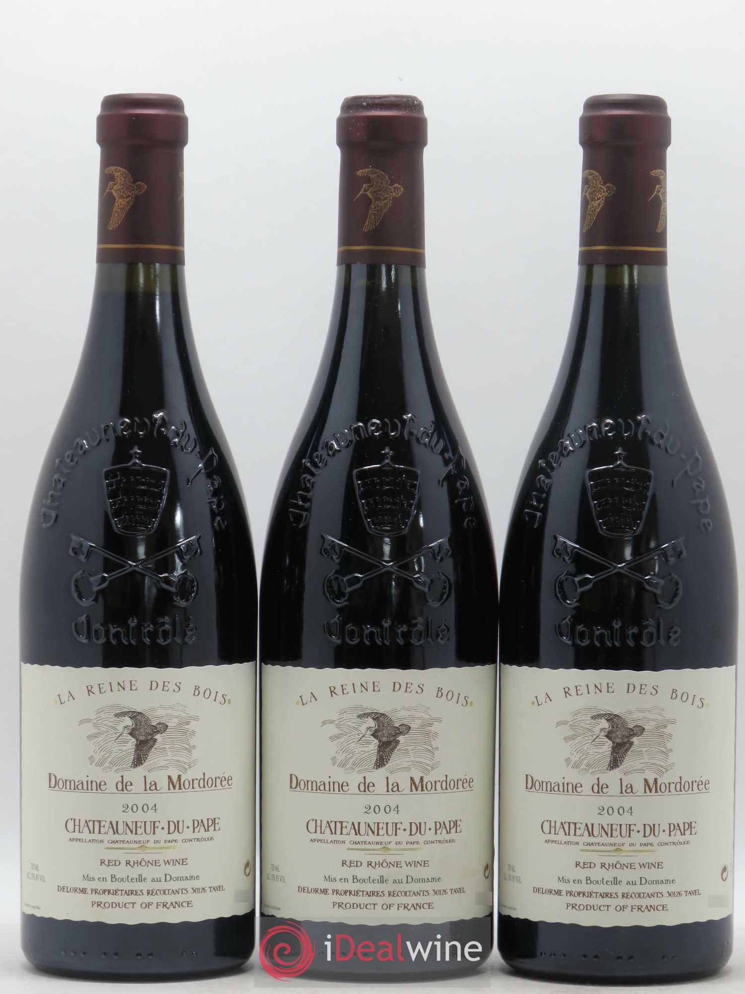 Châteauneuf-du-Pape  Cuvée de la Reine des Bois La Mordorée (Domaine de) 2004 - Lot de 6 bouteilles - 2