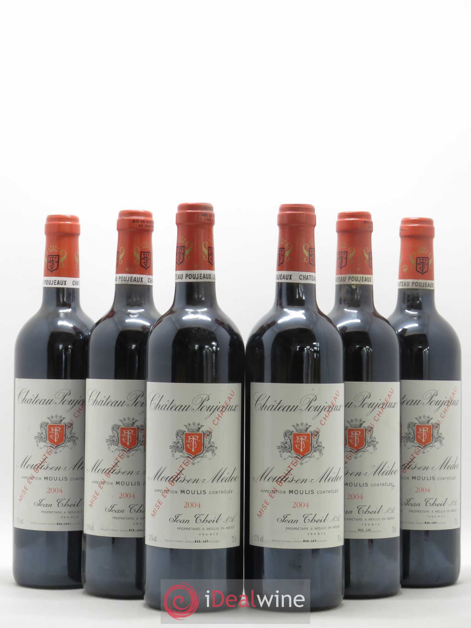 Château Poujeaux 2004 - Lot de 6 bouteilles - 0