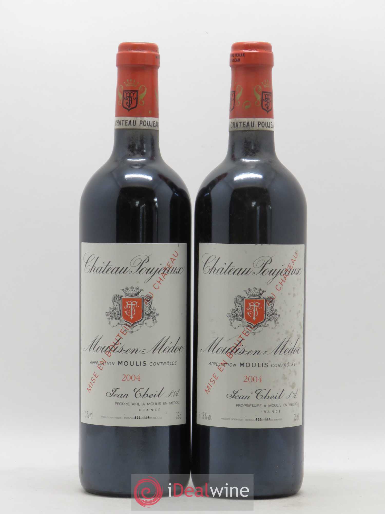 Château Poujeaux 2004 - Lot de 2 bouteilles - 0