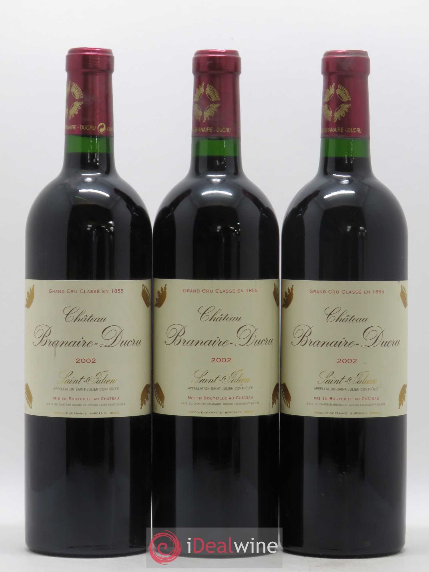 Château Branaire Ducru 4ème Grand Cru Classé 2002 - Lot de 6 bouteilles - 2