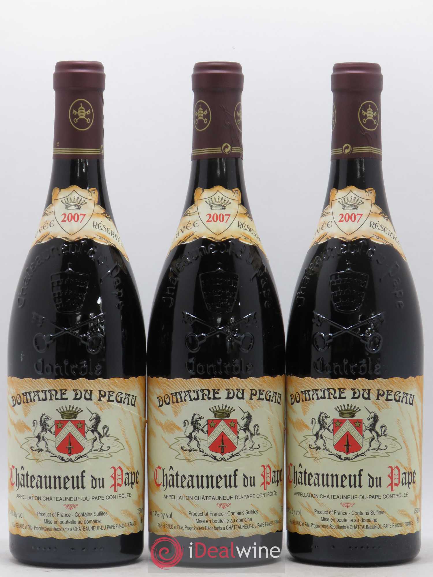Châteauneuf-du-Pape Domaine du Pégau Cuvée Réservée Paul et Laurence Féraud 2007 - Lot de 12 bouteilles - 1