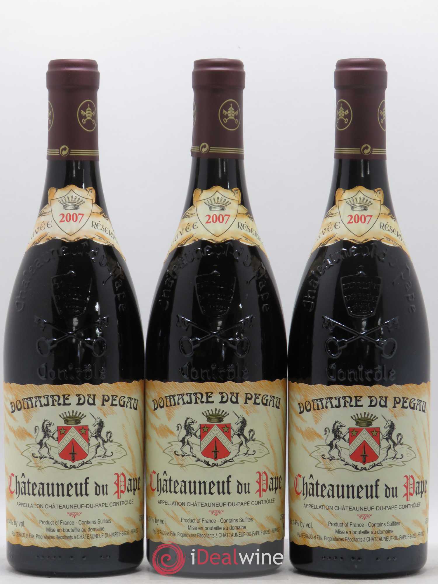 Châteauneuf-du-Pape Domaine du Pégau Cuvée Réservée Paul et Laurence Féraud 2007 - Lot de 12 bouteilles - 2