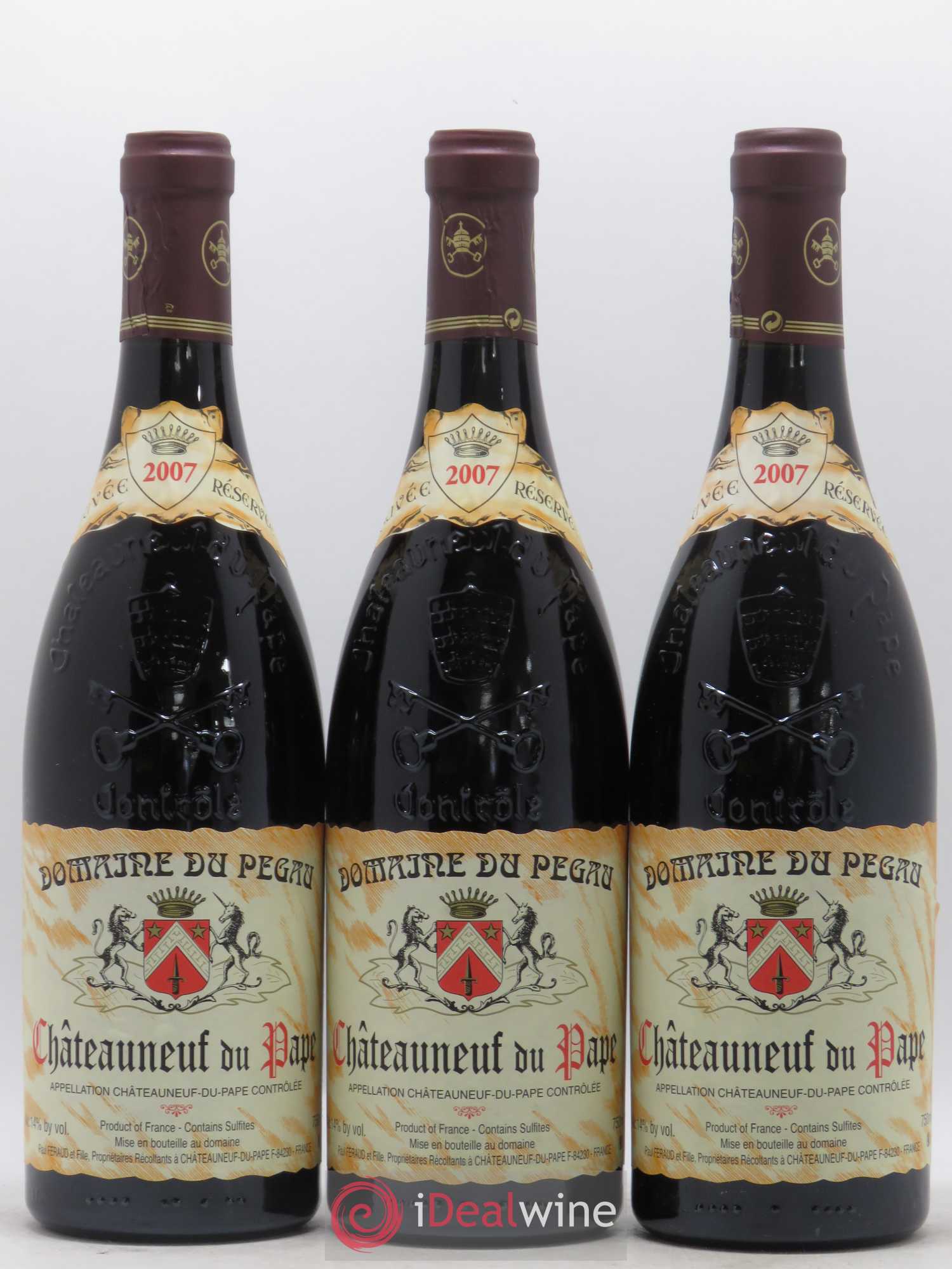 Châteauneuf-du-Pape Domaine du Pégau Cuvée Réservée Paul et Laurence Féraud 2007 - Lot de 12 bouteilles - 3