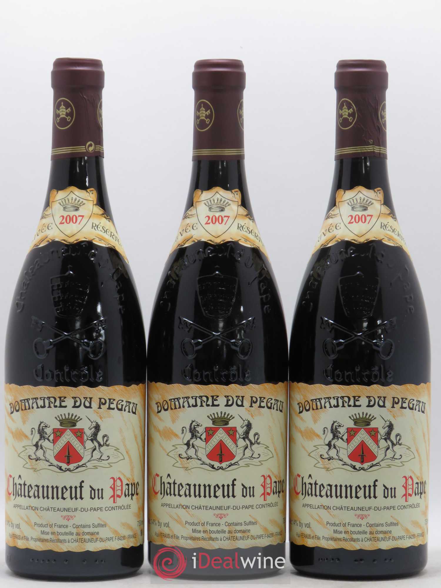 Châteauneuf-du-Pape Domaine du Pégau Cuvée Réservée Paul et Laurence Féraud 2007 - Lot de 12 bouteilles - 4