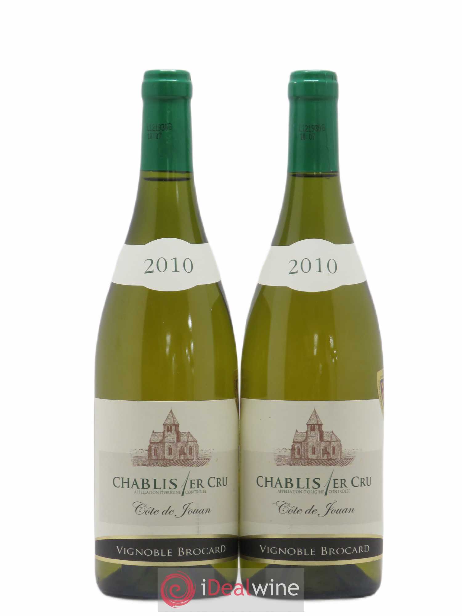 Chablis 1er Cru Cote de Jouan Brocard 2010 - Posten von 2 Flaschen - 0