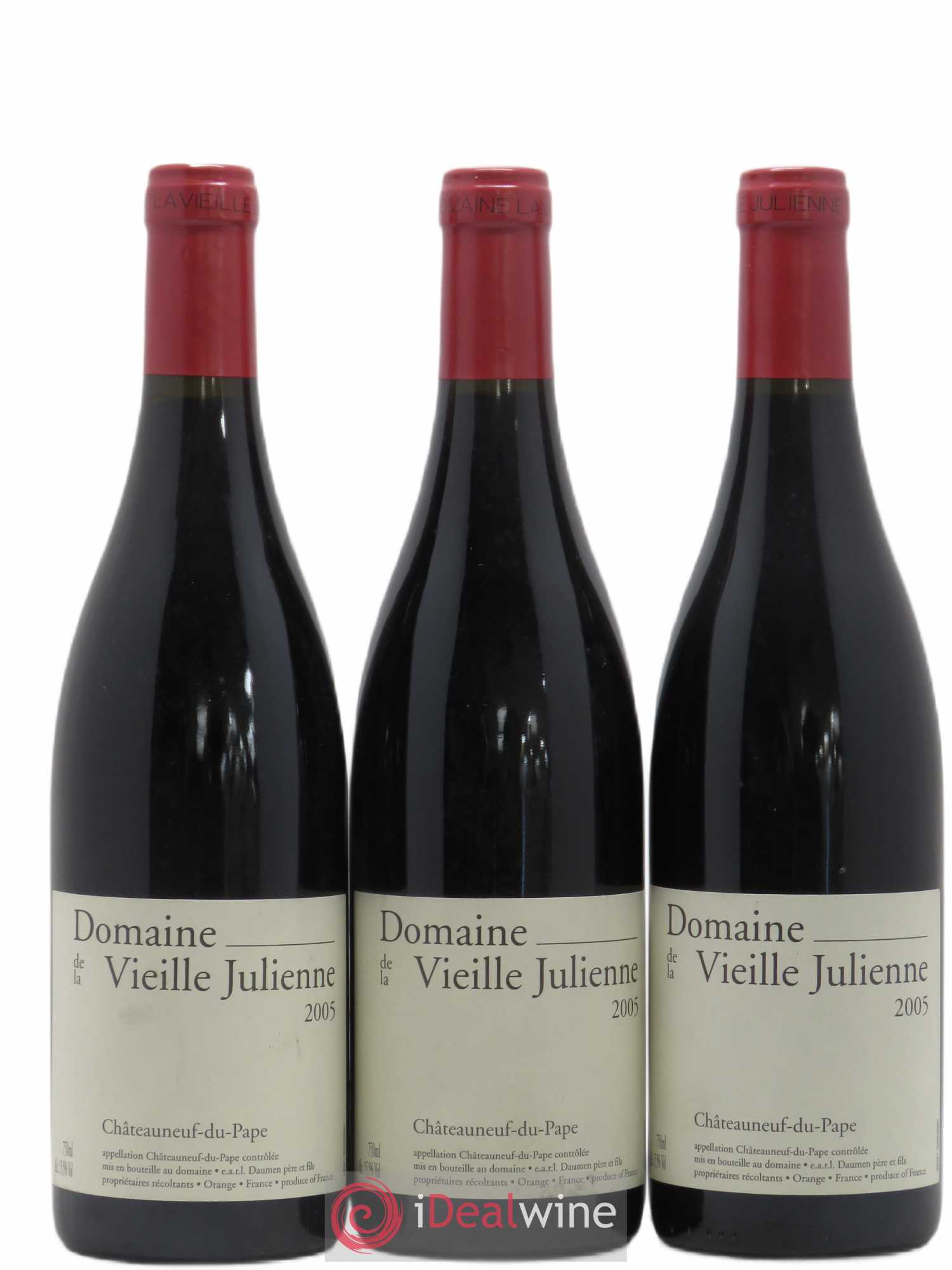 Châteauneuf-du-Pape Vieille Julienne (Domaine de la) Jean-Paul Daumen 2005 - Lot de 3 bouteilles - 0